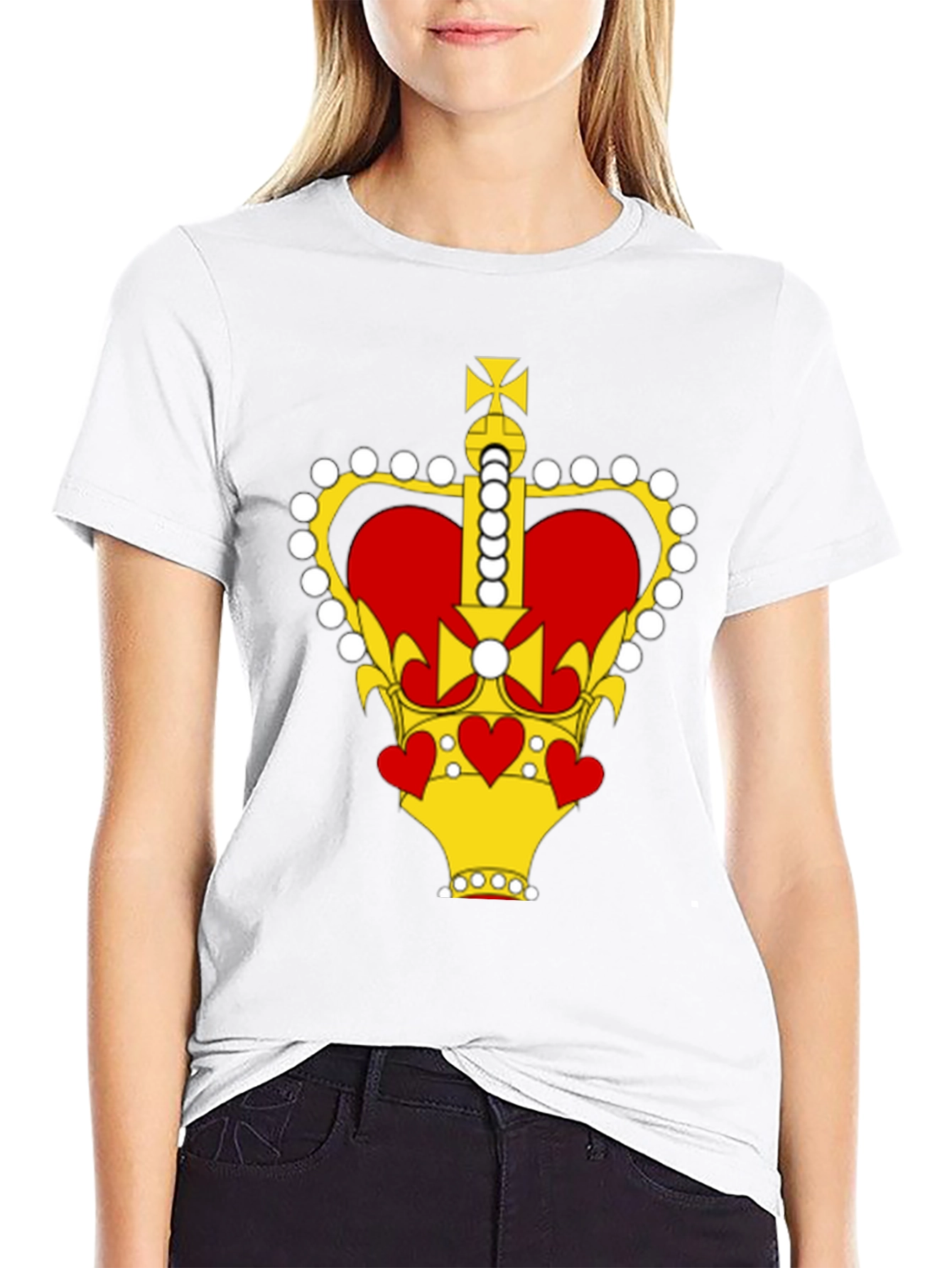 Royal Crown Graphic Tee - Stylish Black T-Shirt