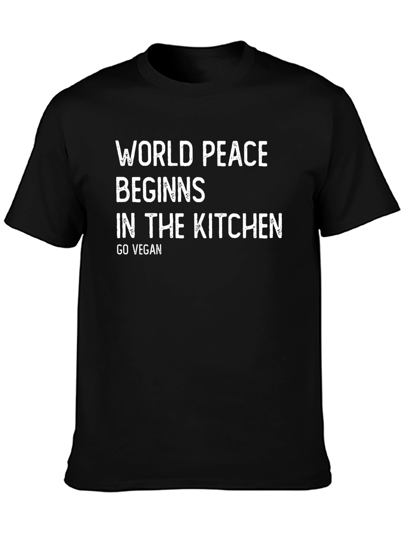 Vegan World Peace T-Shirt - Kitchen Begins