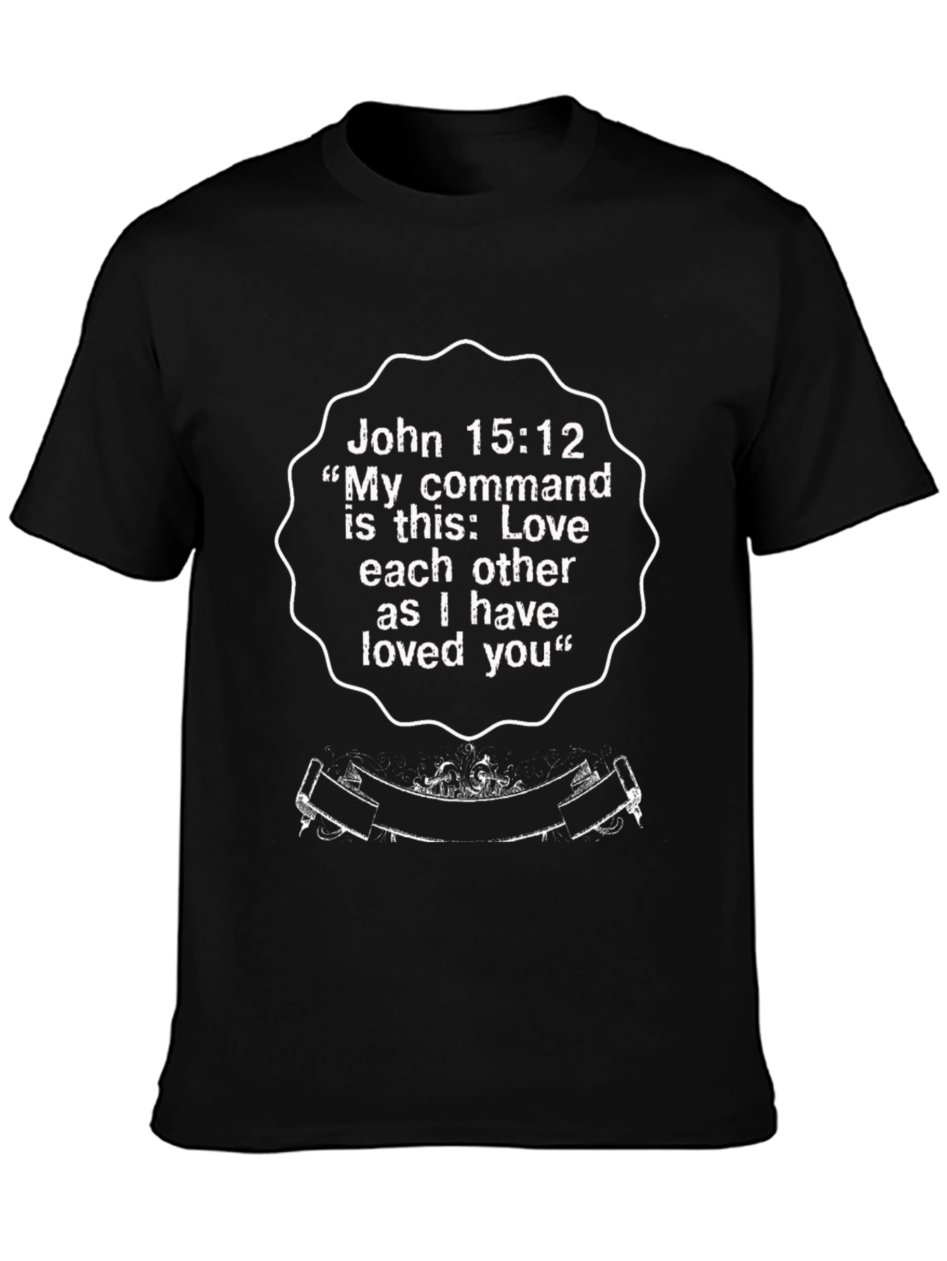 John 15:12 Graphic T-Shirt - Love One Another