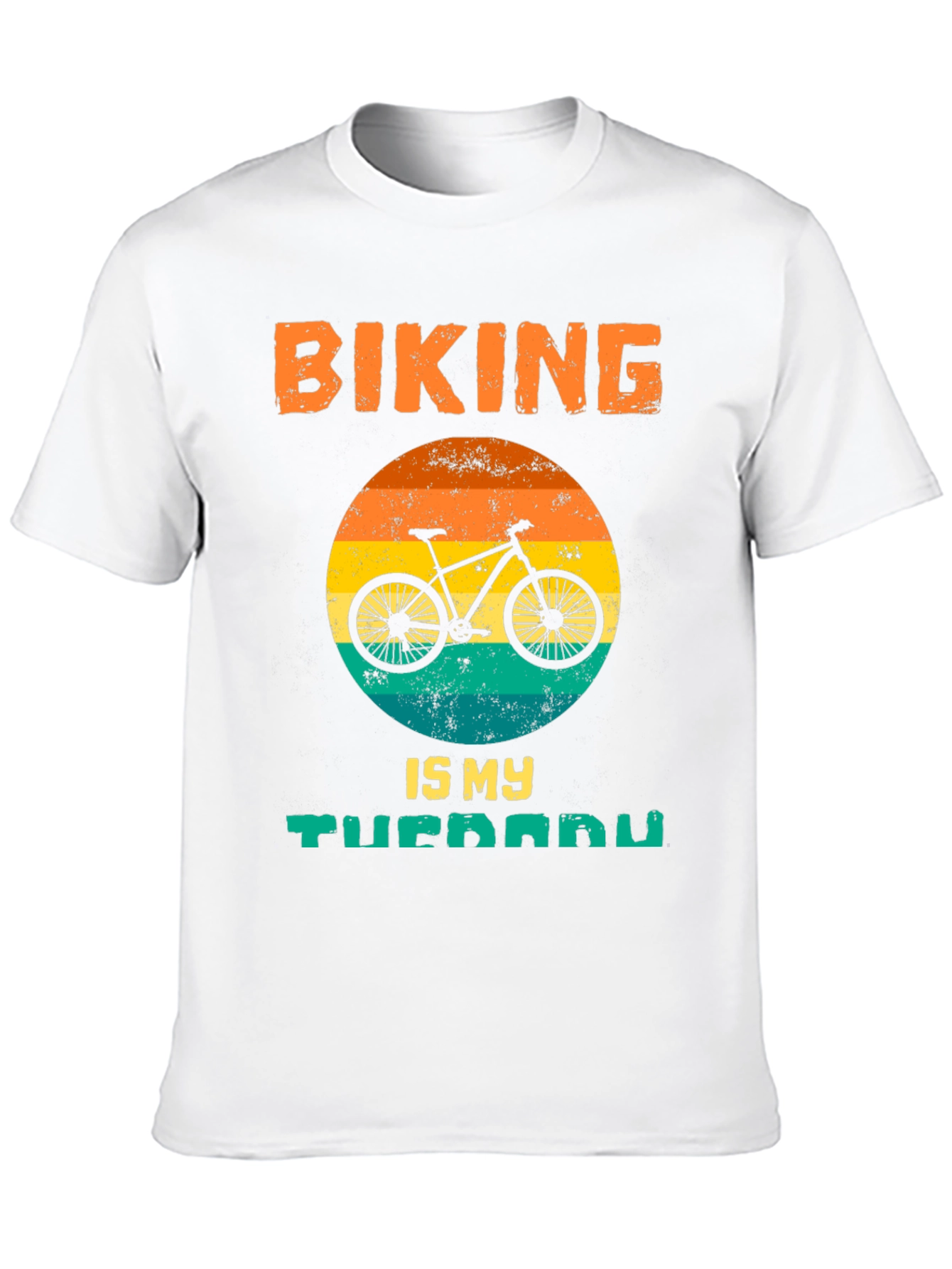 Biking Is My Therapy Graphic Tee