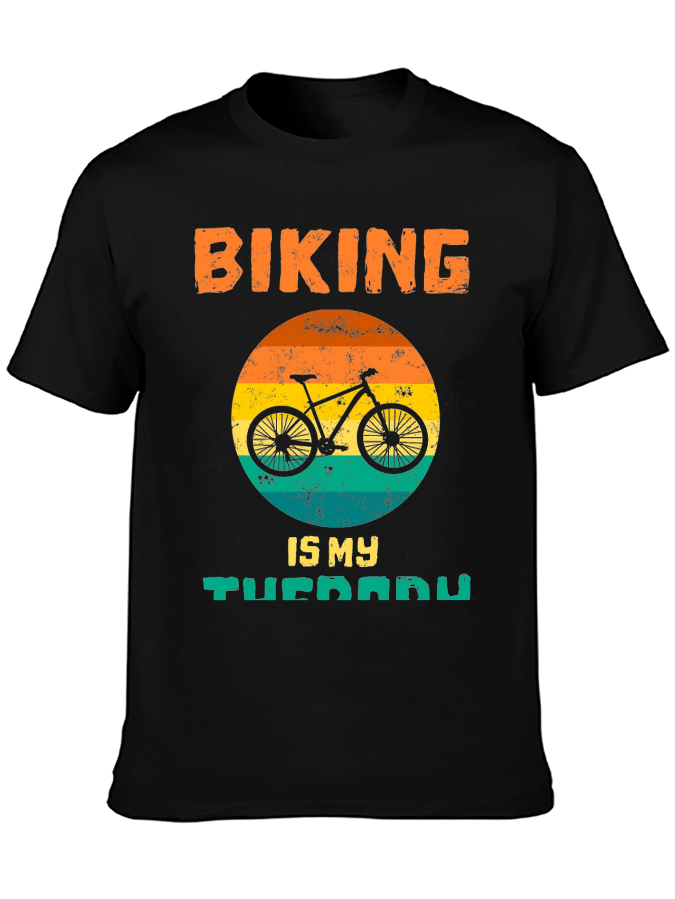 Biking Is My Therapy Graphic Tee