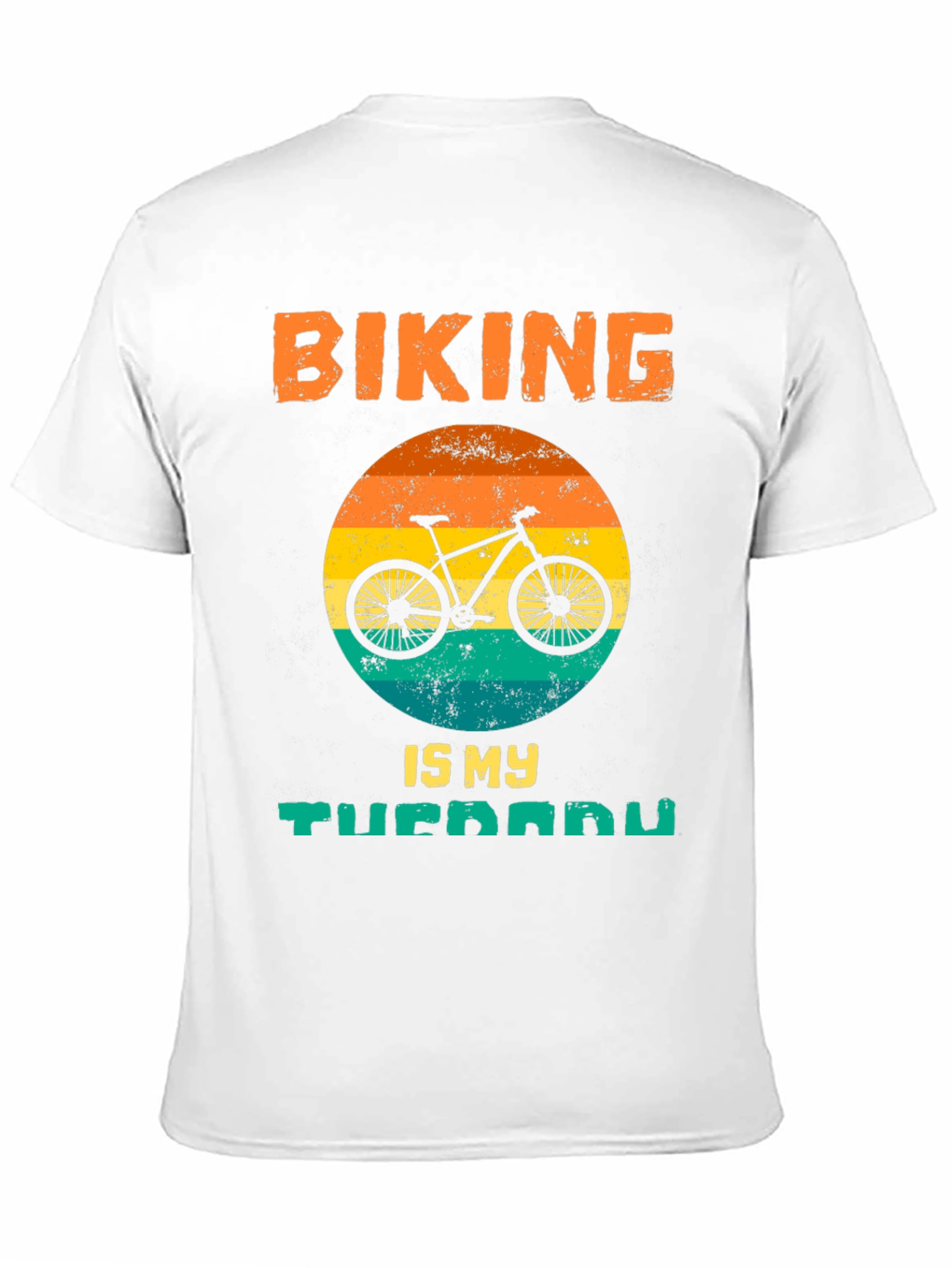 Biking Is My Therapy Graphic Tee