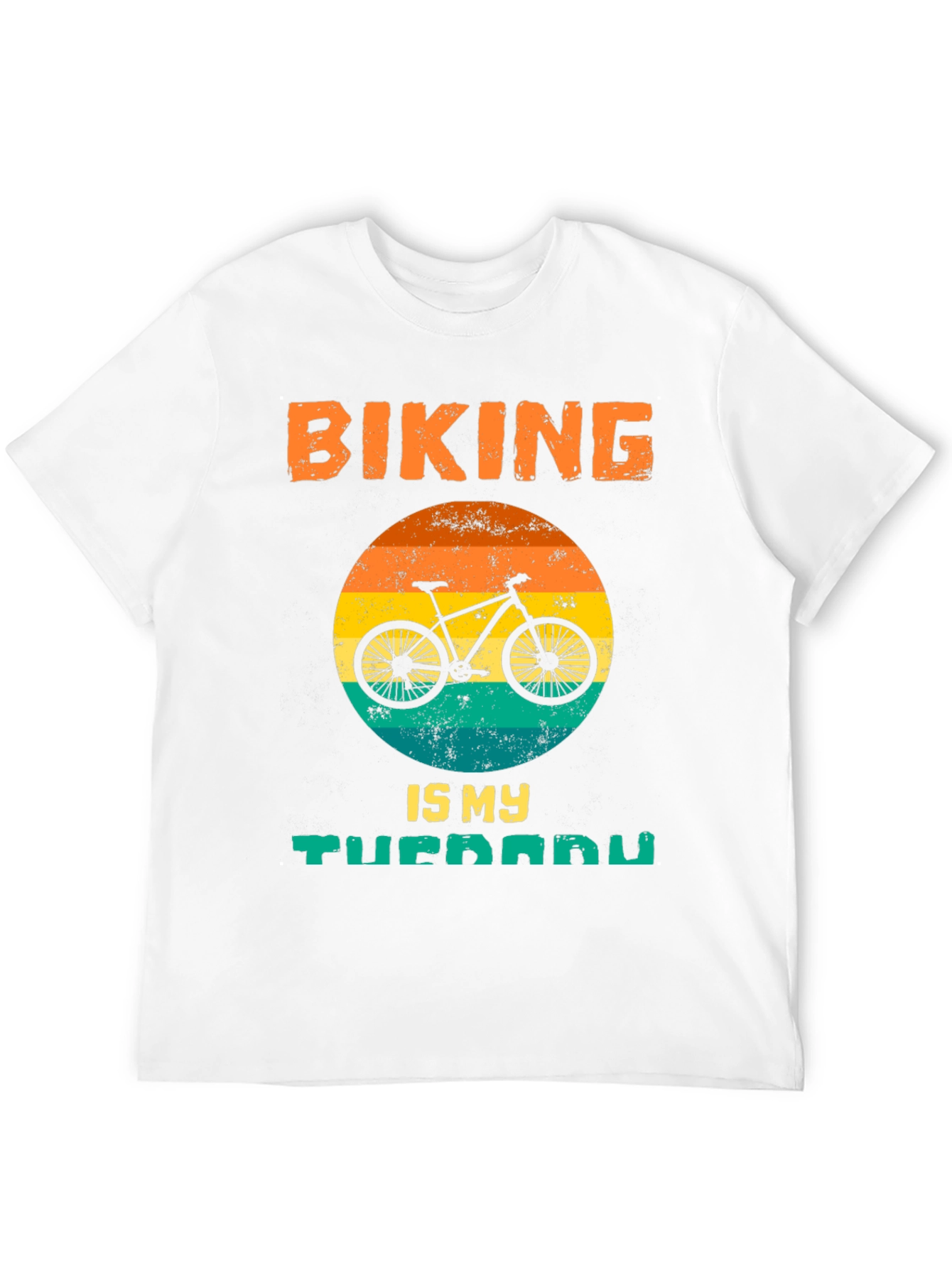 Biking Is My Therapy Graphic Tee
