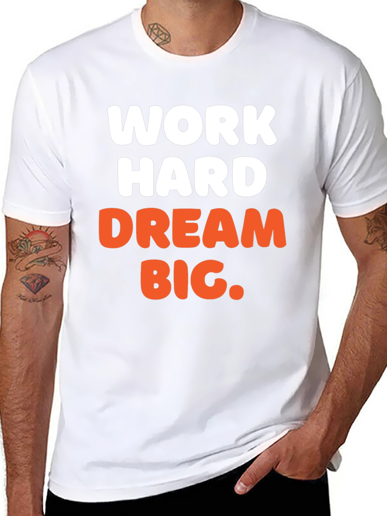 Work Hard Dream Big Graphic T-Shirt