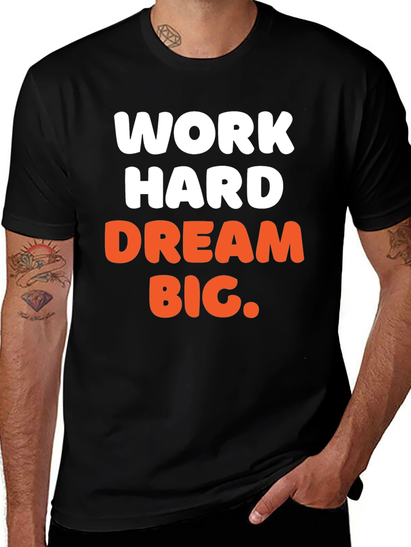 Work Hard Dream Big Graphic T-Shirt