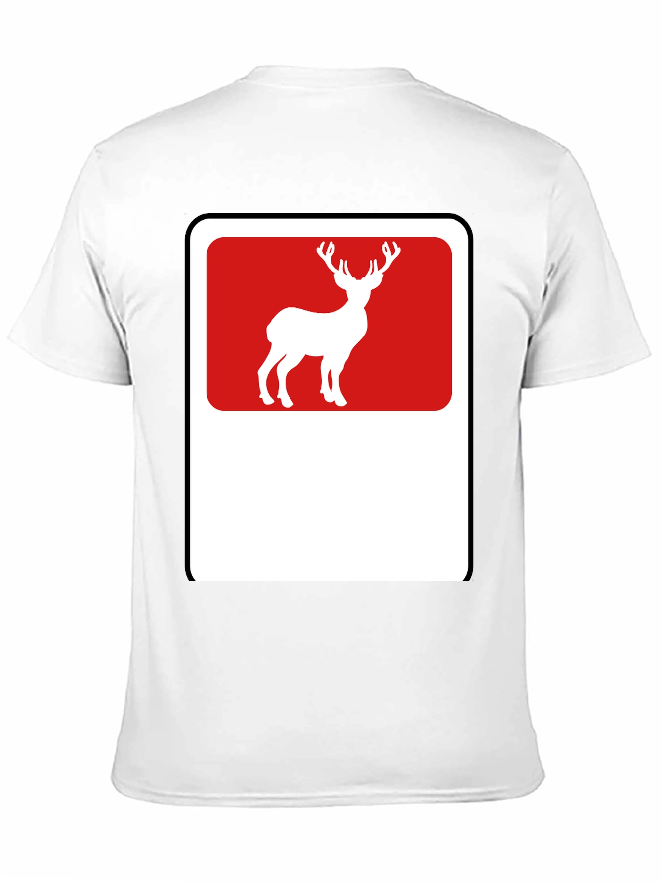 Deer Graphic Tee - Black