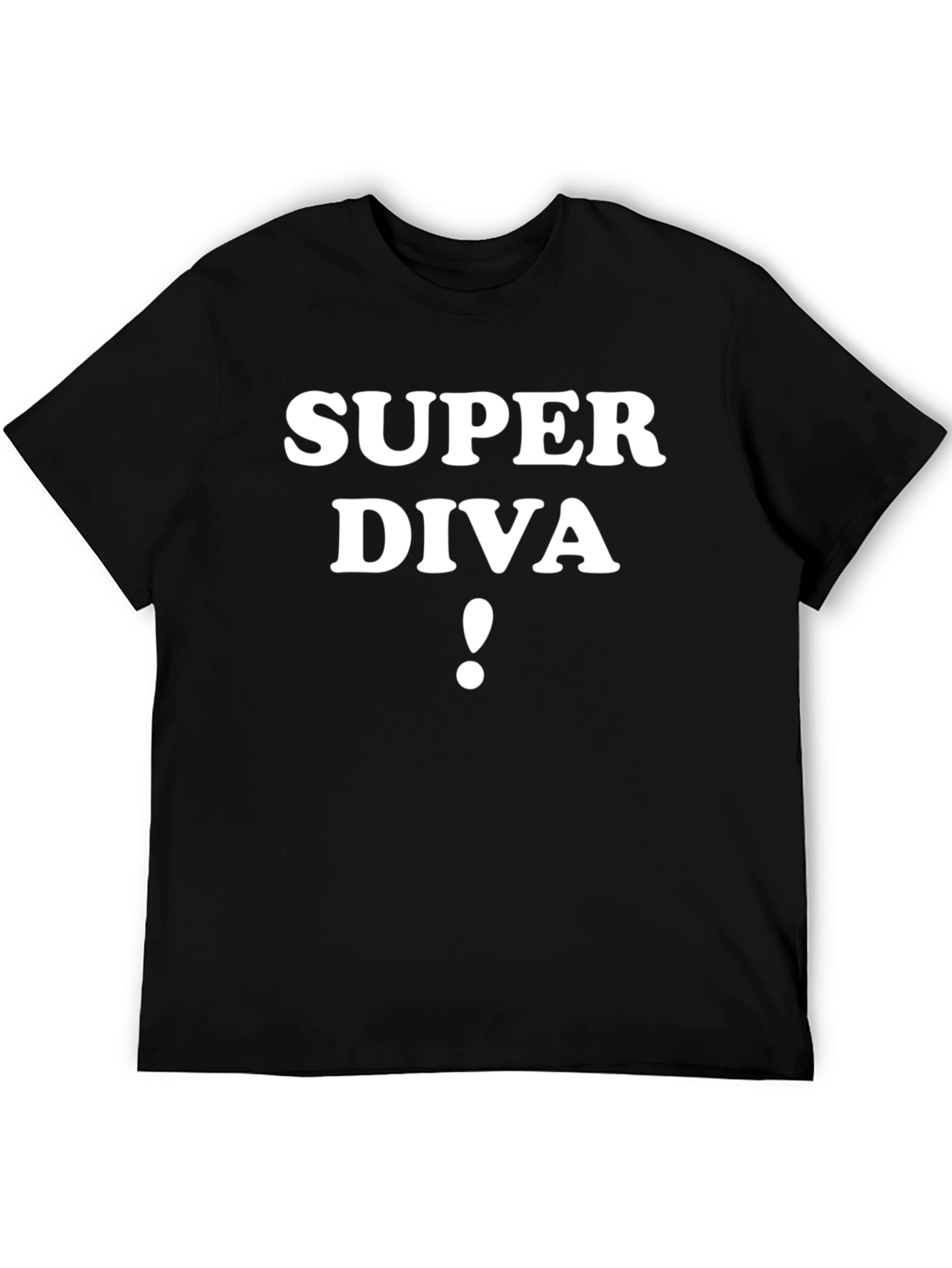 Super Diva T-Shirt - Black Cotton Tee