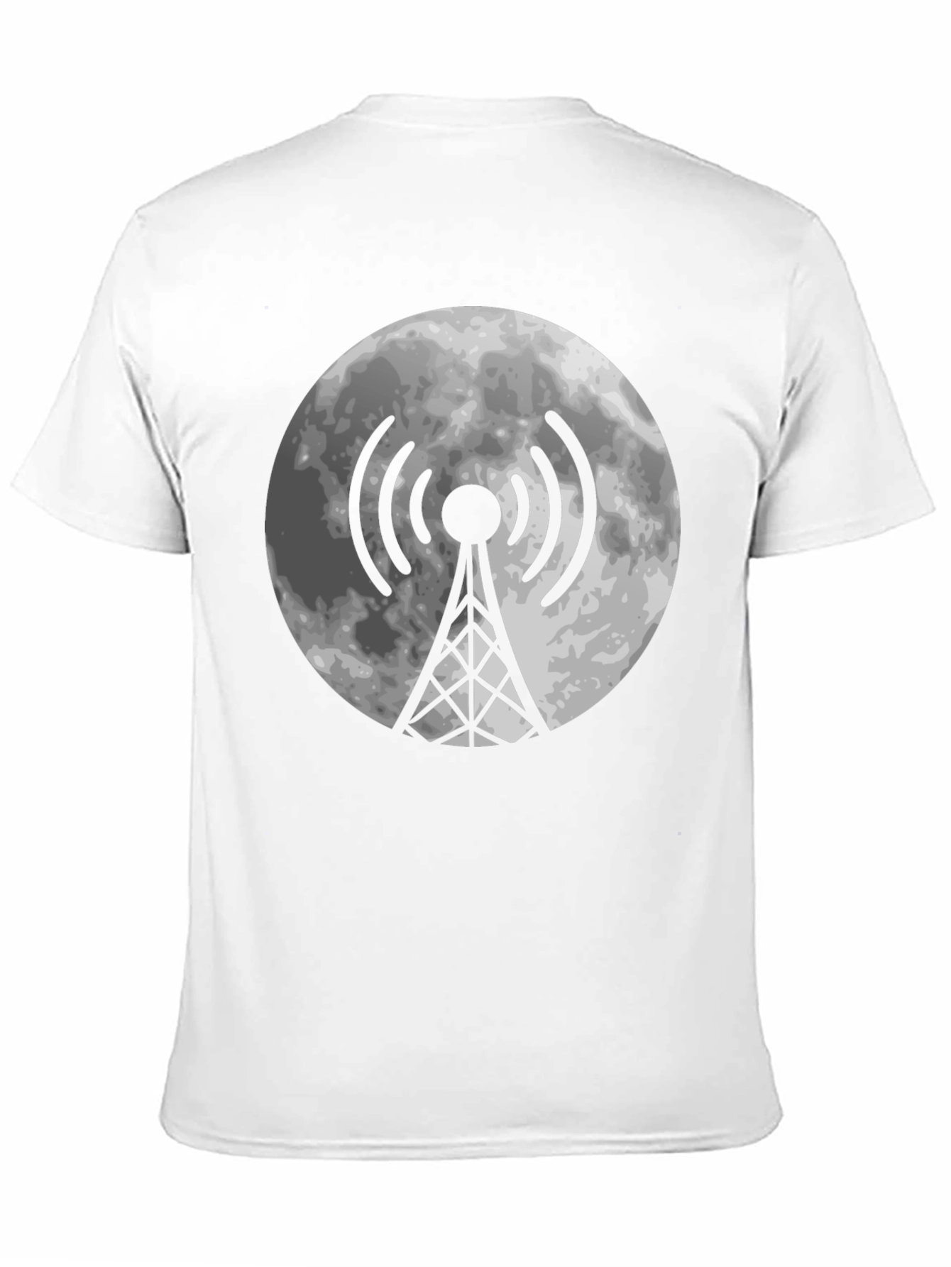 Moon Antenna Black T-Shirt