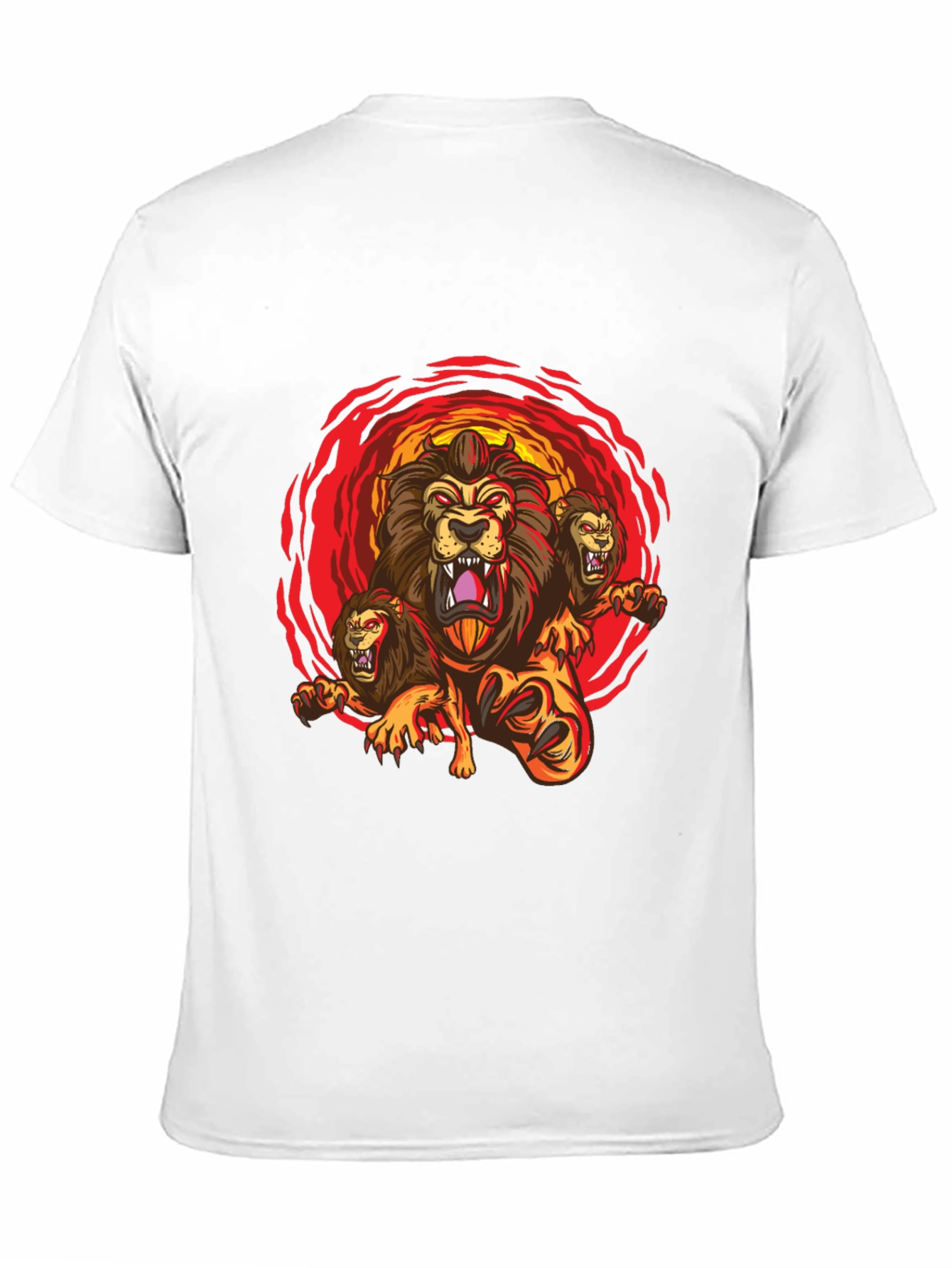 Mens Lion Graphic Tee - Bold & Unique Design