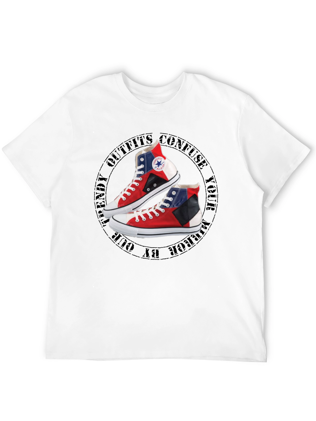 Trendy Outfit Confuse Mens T-Shirt