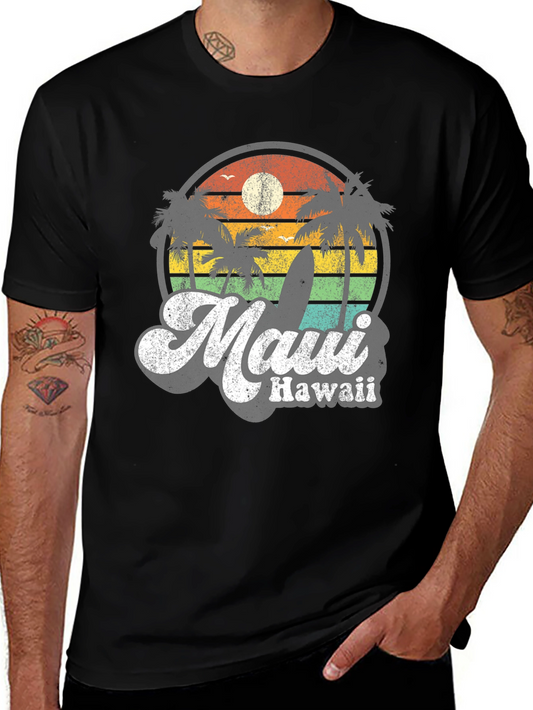 Retro Maui Hawaii T-Shirt - Vintage Style Graphic Tee