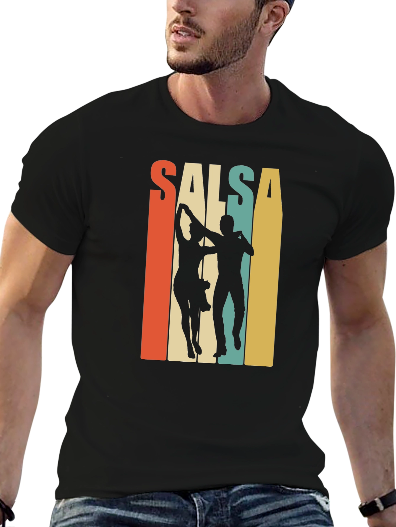 Salsa Dance Retro Graphic T-Shirt