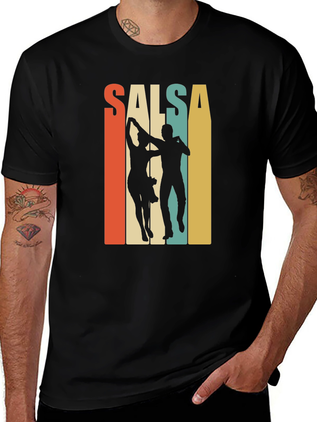 Salsa Dance Retro Graphic T-Shirt