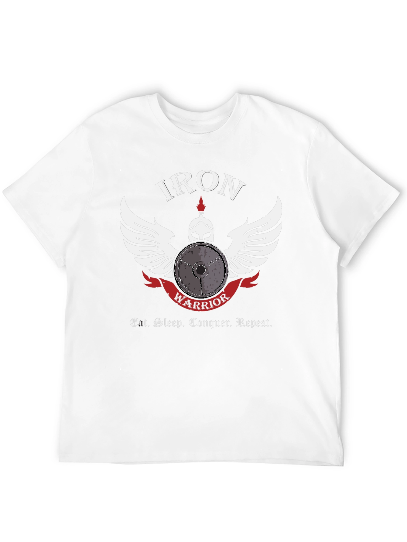 Iron Warrior Gym T-Shirt - Eat Sleep Conquer