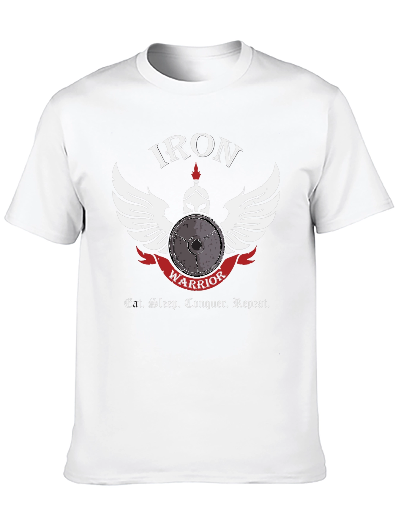 Iron Warrior Gym T-Shirt - Eat Sleep Conquer