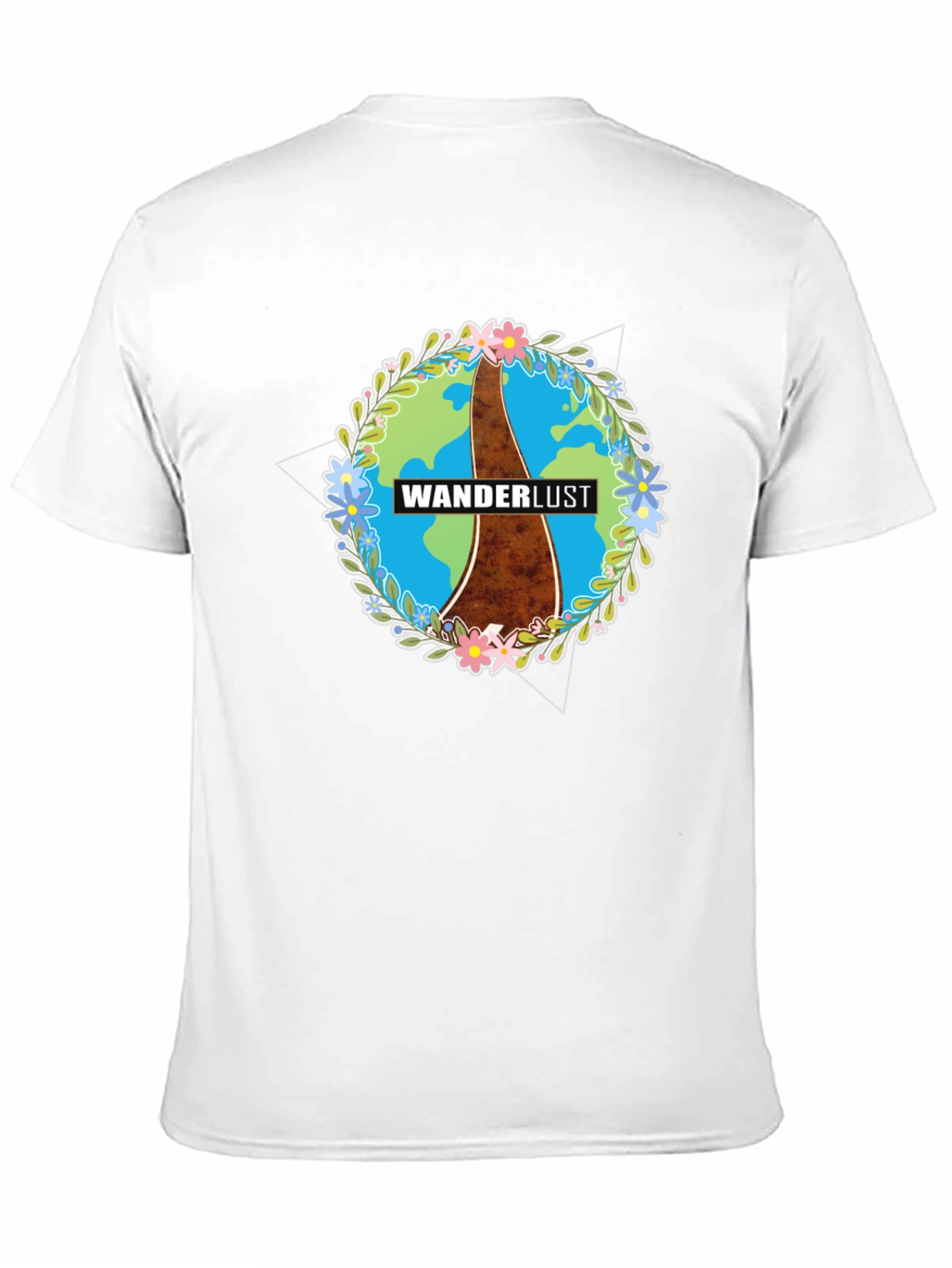 Wanderlust Earth Graphic Black T-Shirt