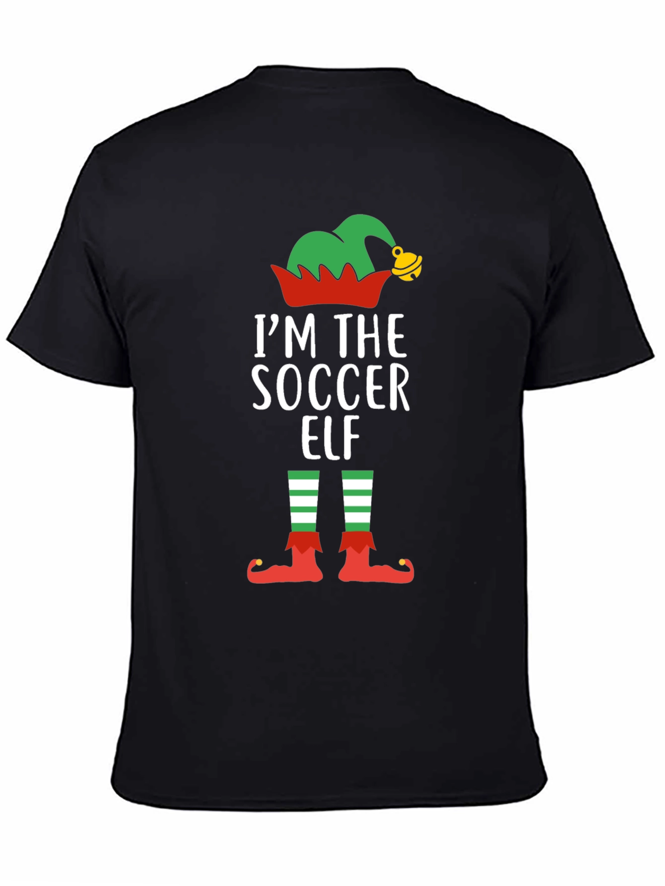 Soccer Elf Christmas T-Shirt Holiday Festive Tee