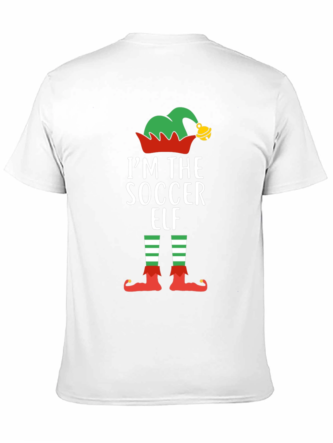 Soccer Elf Christmas T-Shirt Holiday Festive Tee