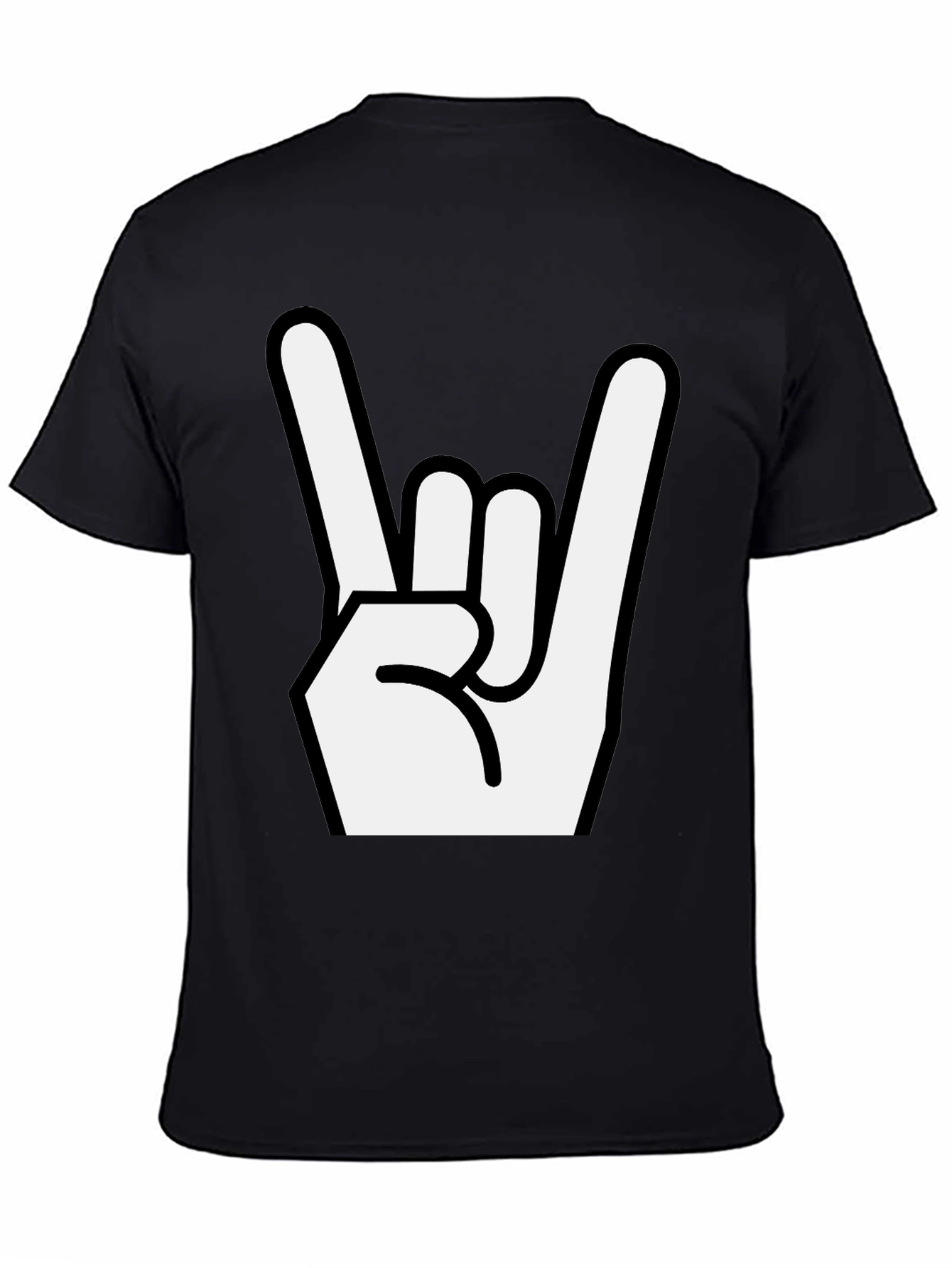 Rock On! Black Graphic T-Shirt