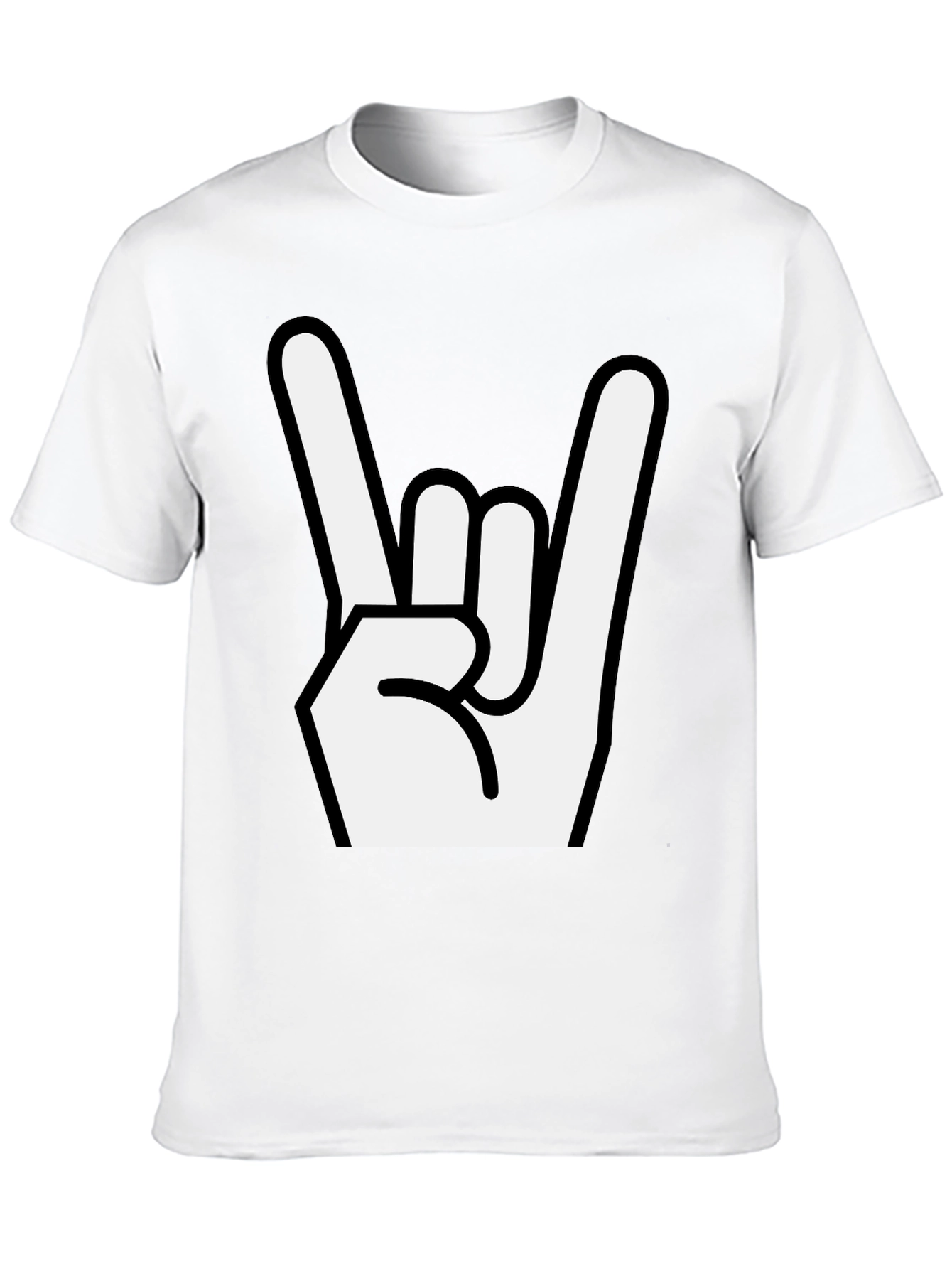 Rock On! Black Graphic T-Shirt