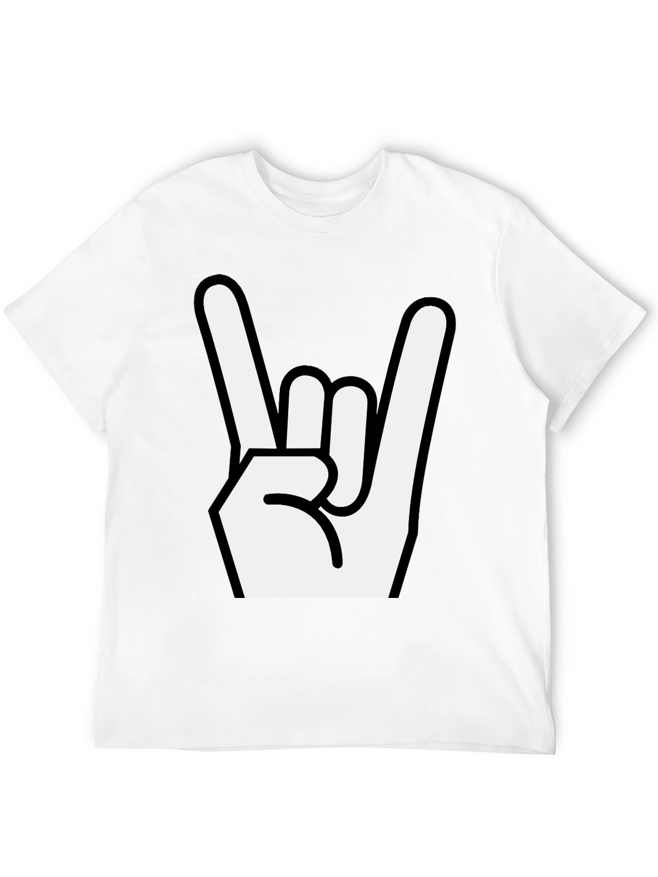 Rock On! Black Graphic T-Shirt