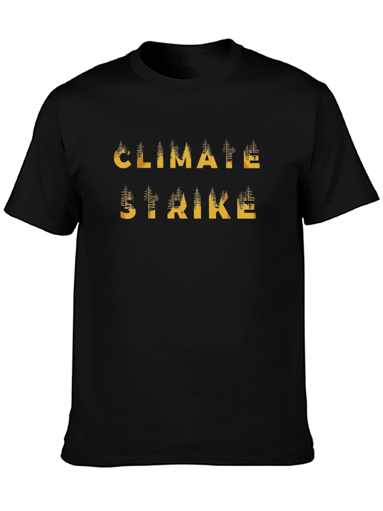 Climate Strike Black Graphic T-Shirt