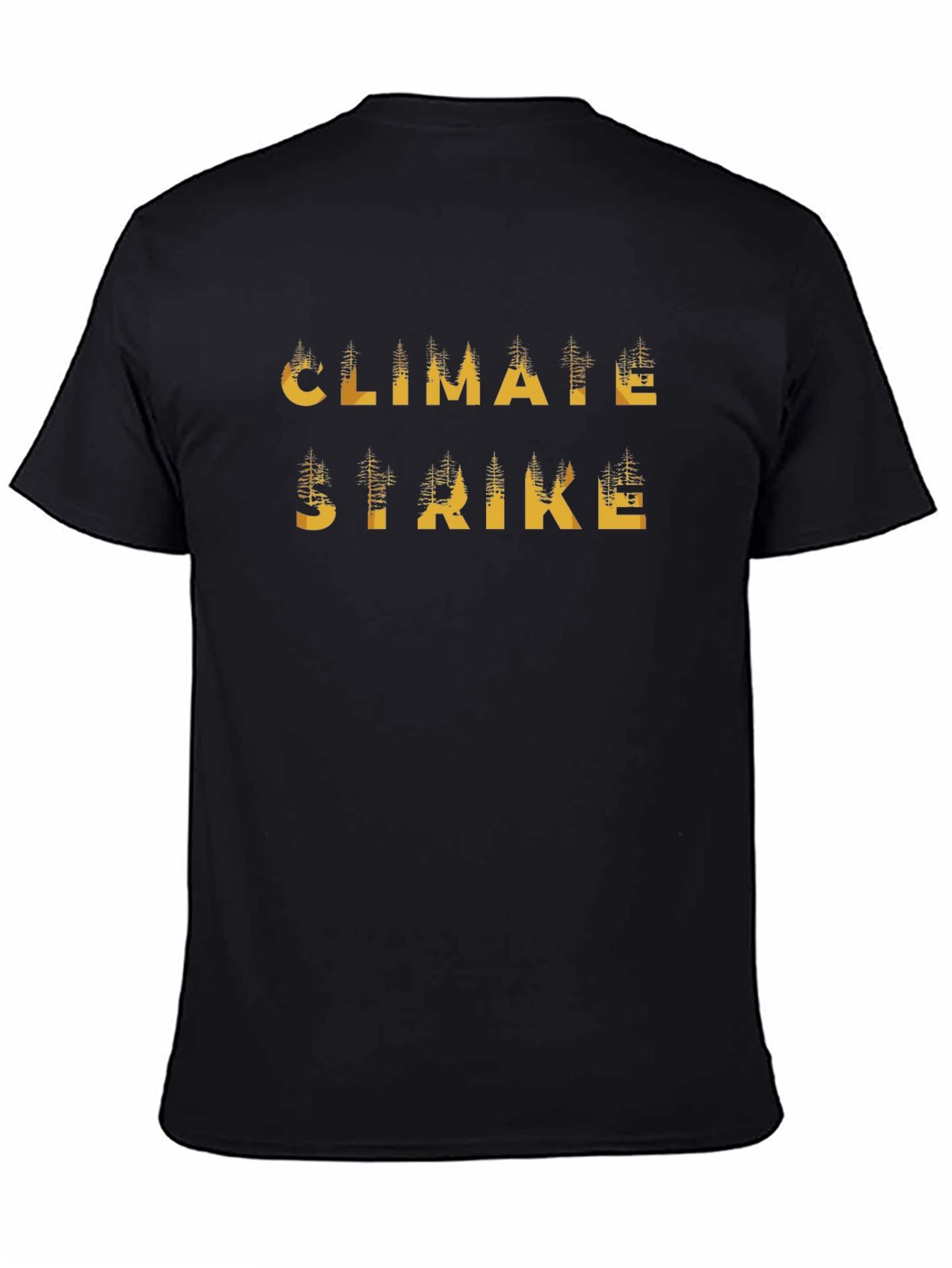 Climate Strike Black Graphic T-Shirt