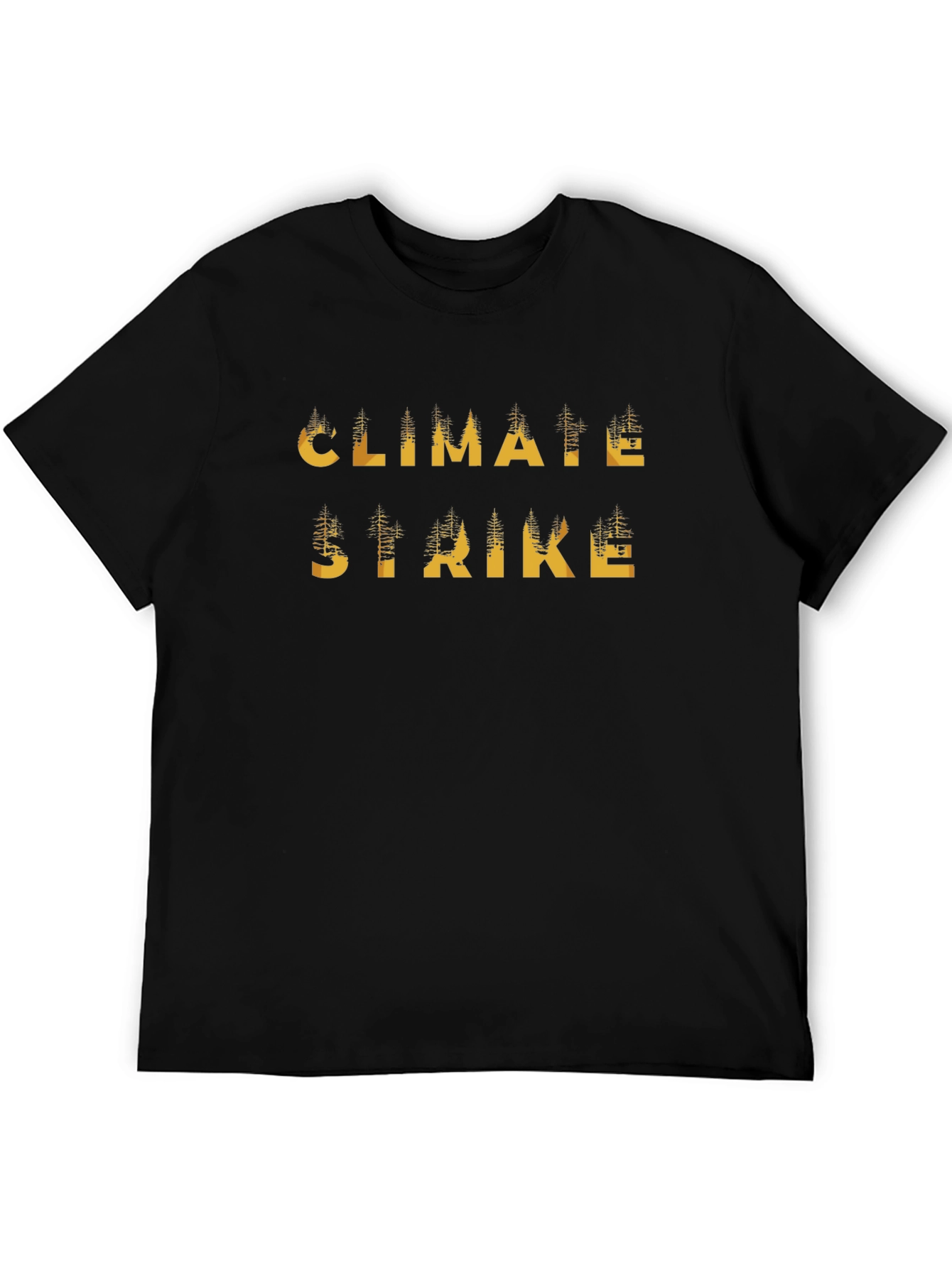 Climate Strike Black Graphic T-Shirt