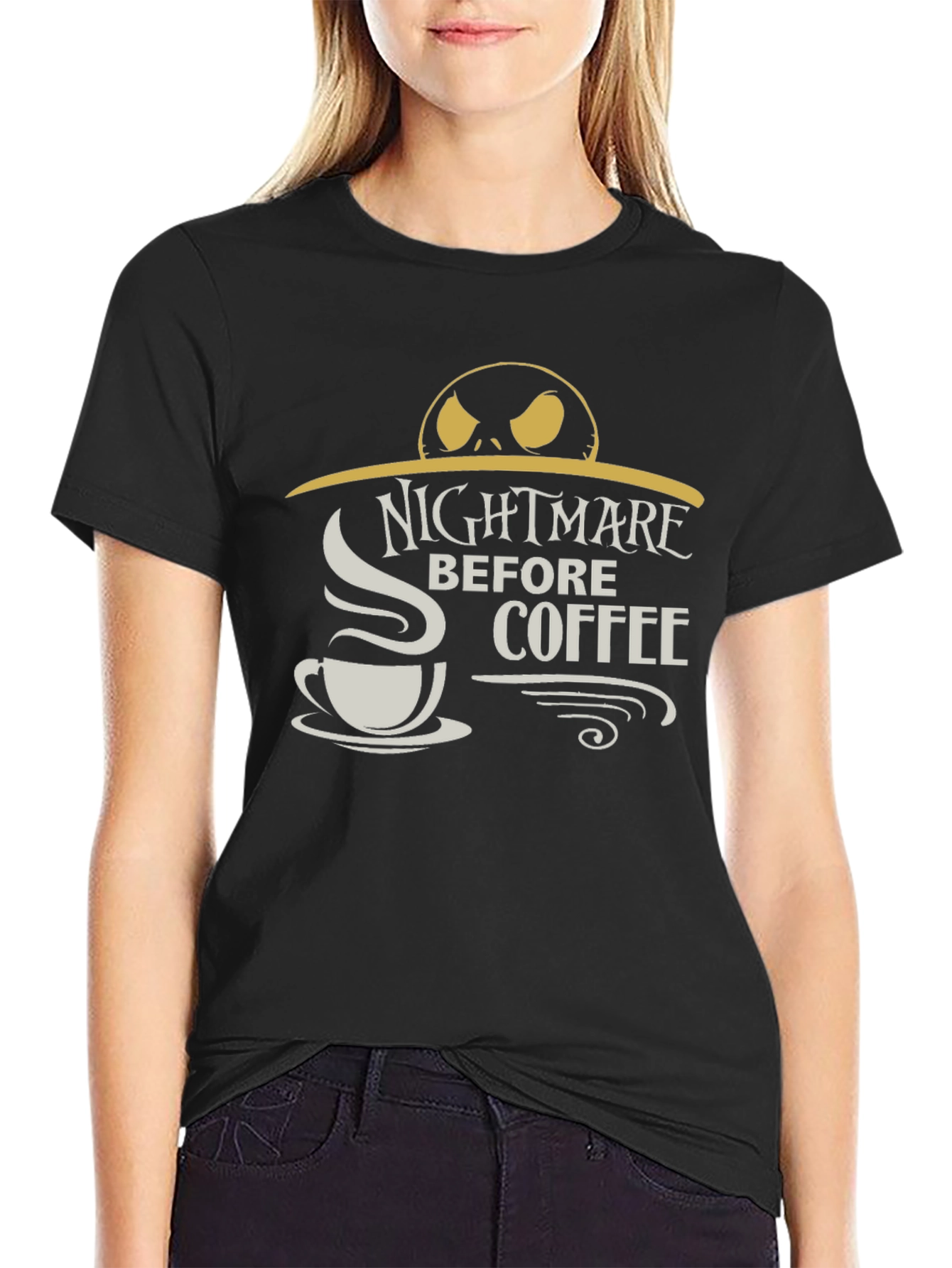 Nightmare Before Coffee Graphic T-Shirt