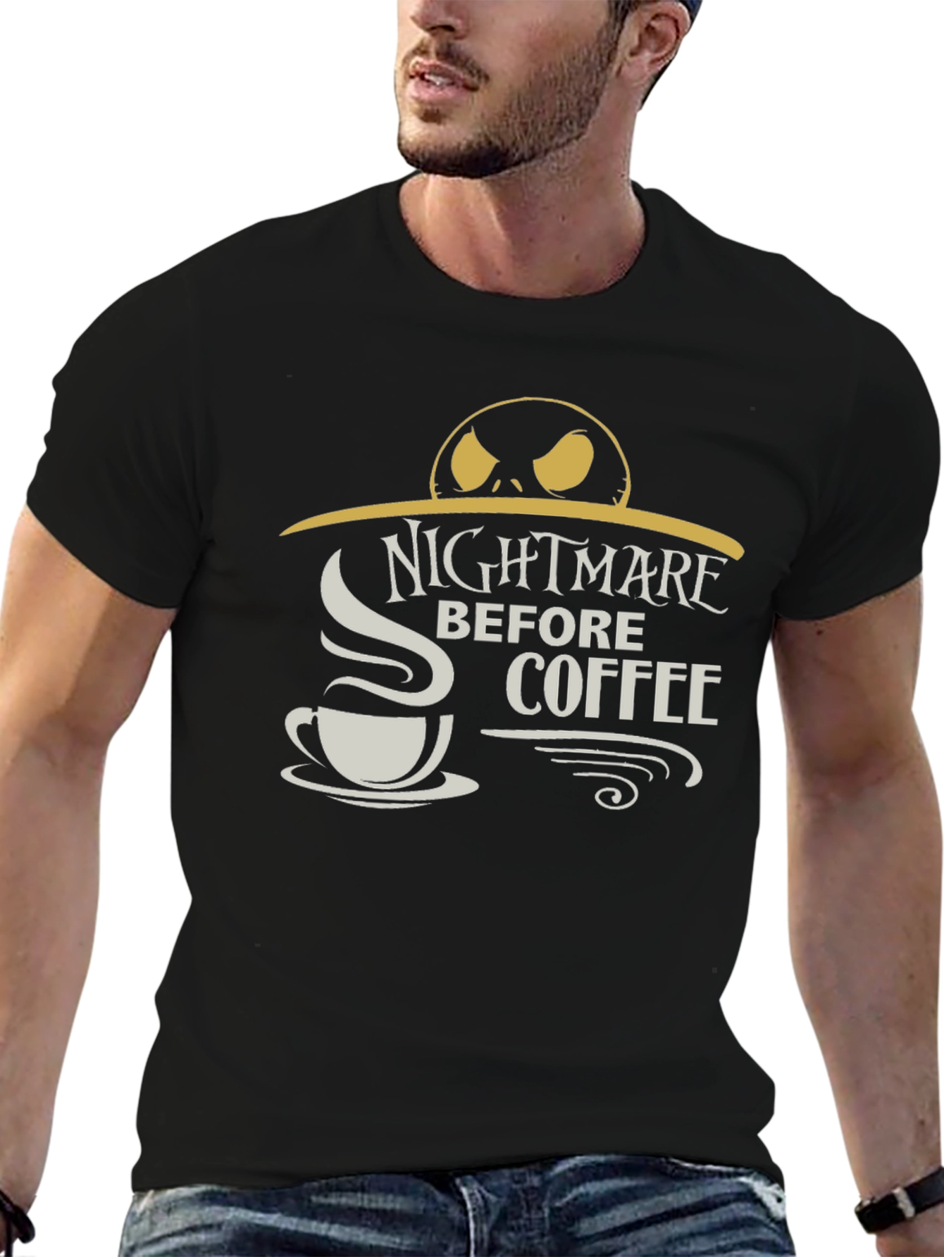Nightmare Before Coffee Graphic T-Shirt