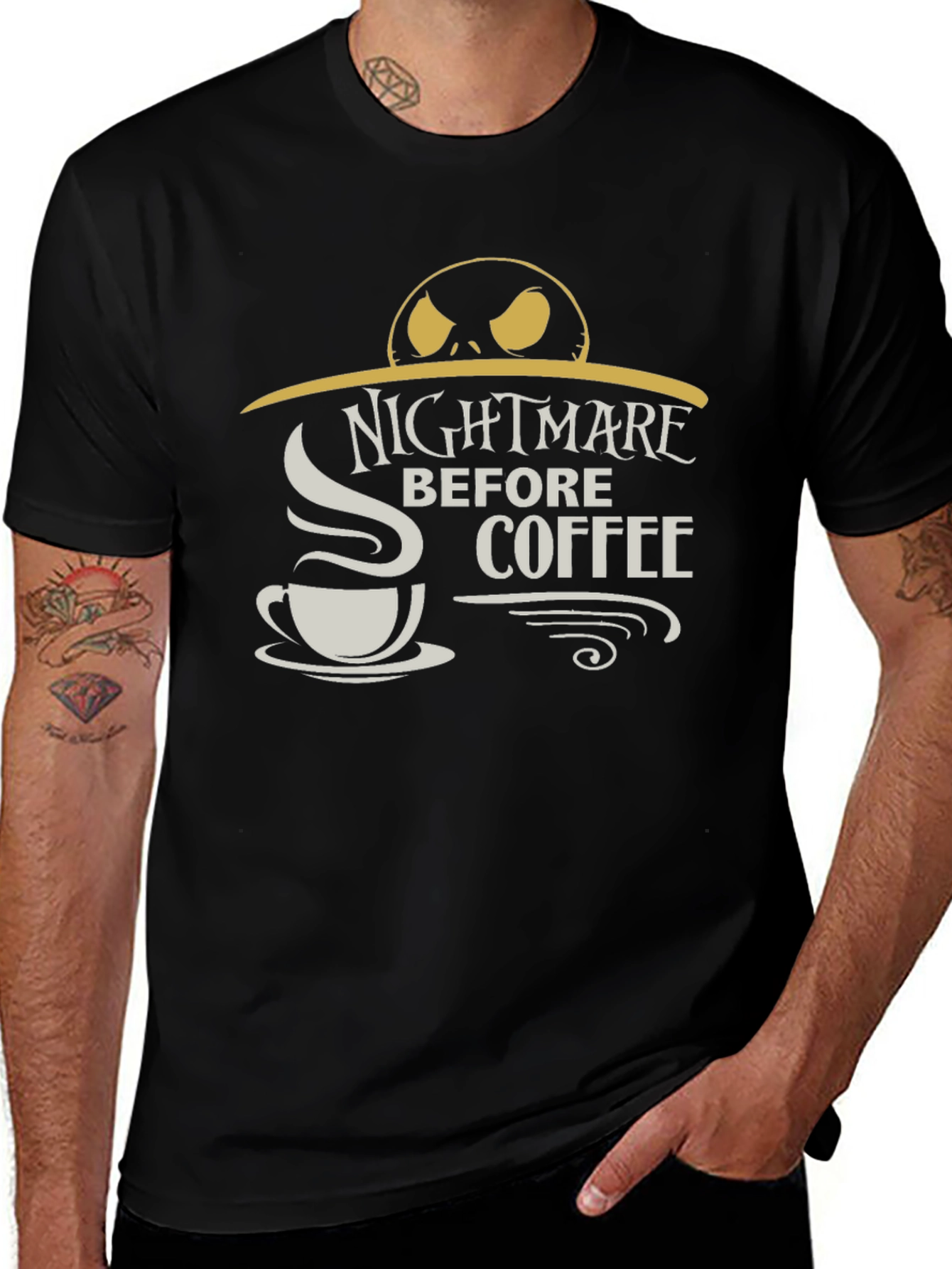 Nightmare Before Coffee Graphic T-Shirt