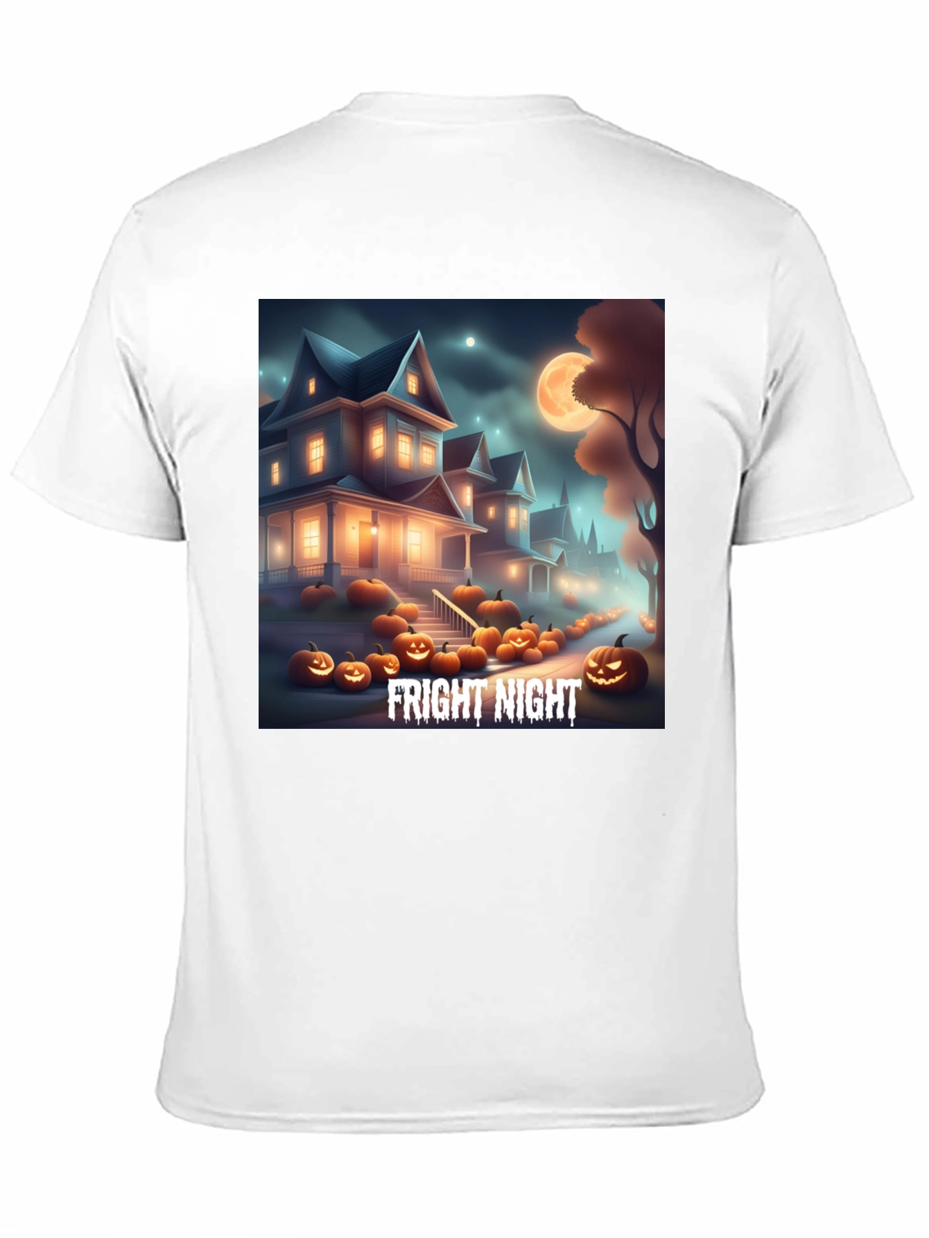 Fright Night Graphic Tee Halloween T-Shirt