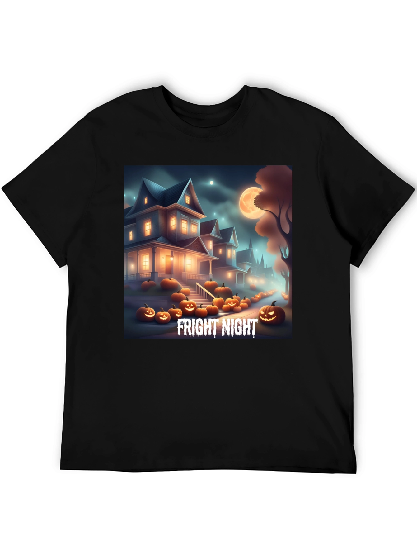Fright Night Graphic Tee Halloween T-Shirt