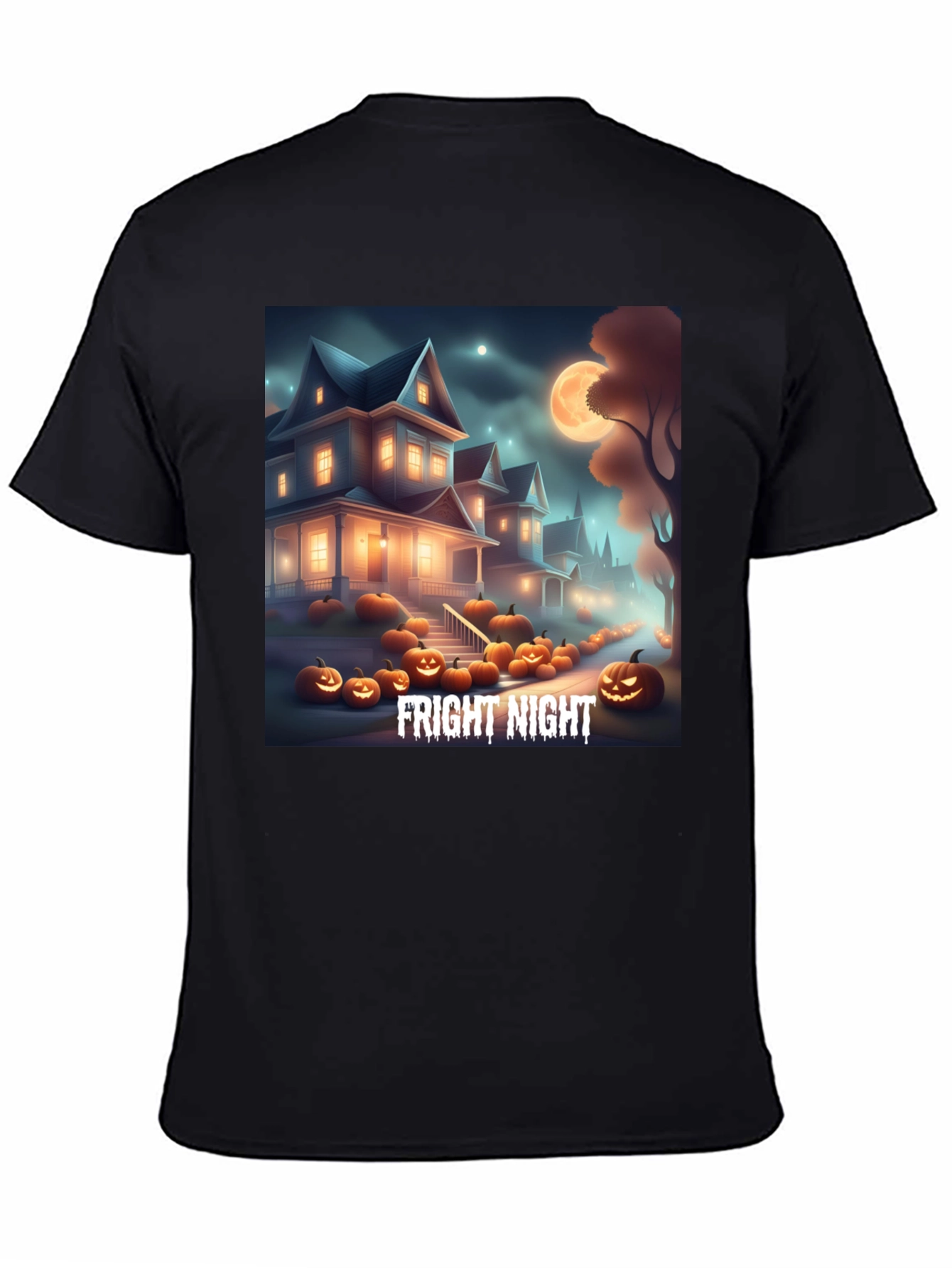 Fright Night Graphic Tee Halloween T-Shirt