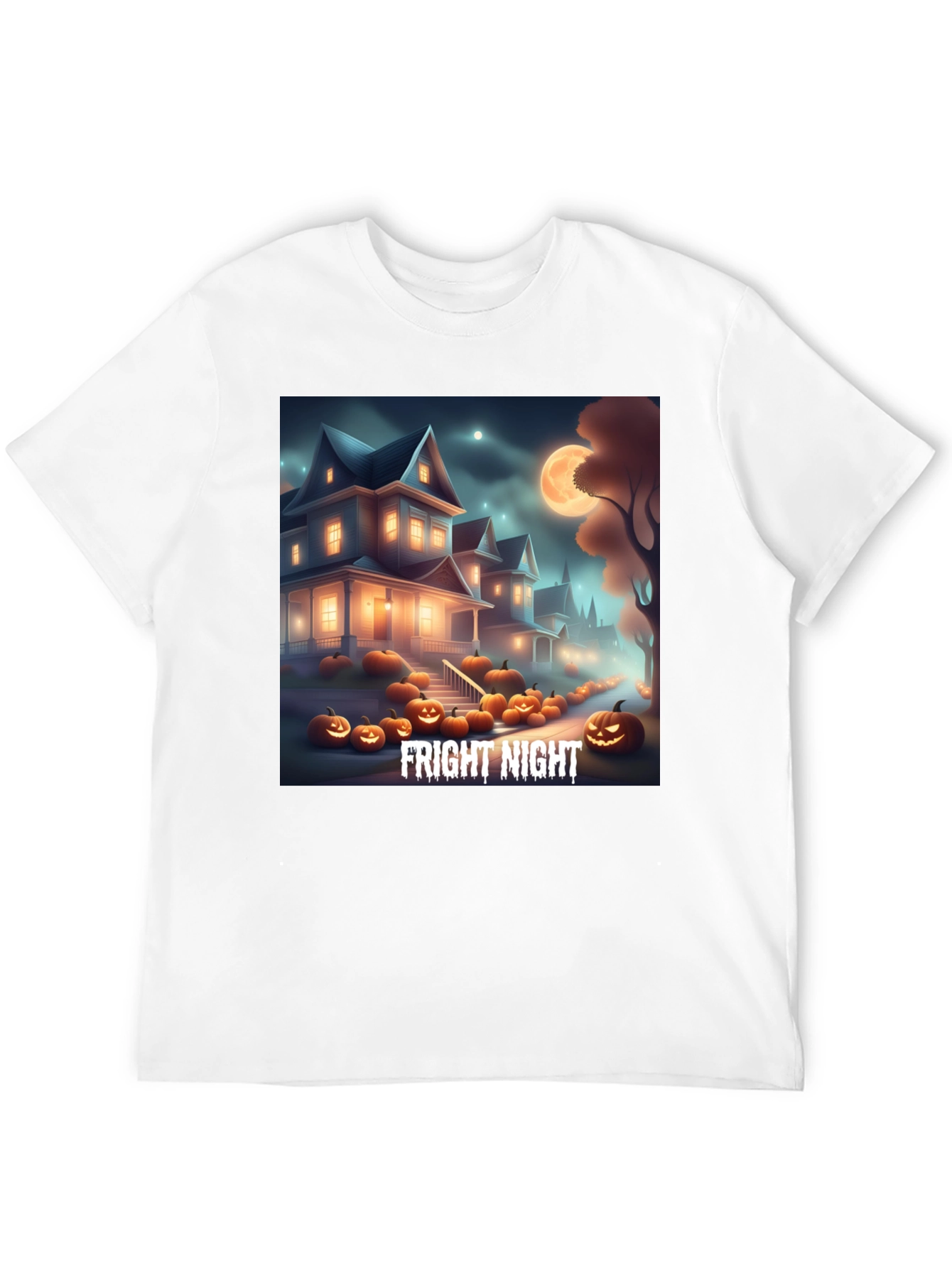 Fright Night Graphic Tee Halloween T-Shirt