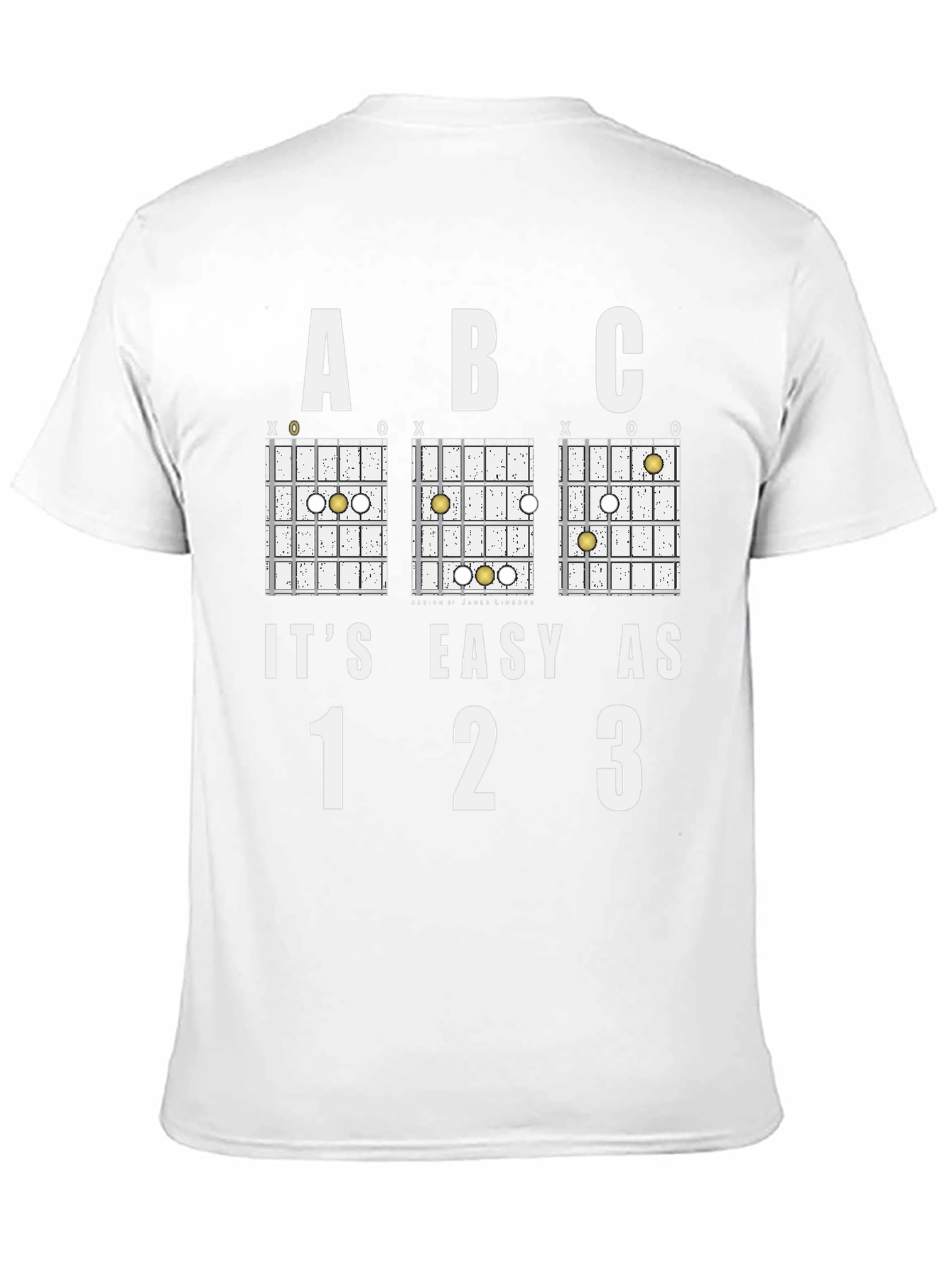 Its Easy as ABC 123 Guitar Chord T-Shirt
