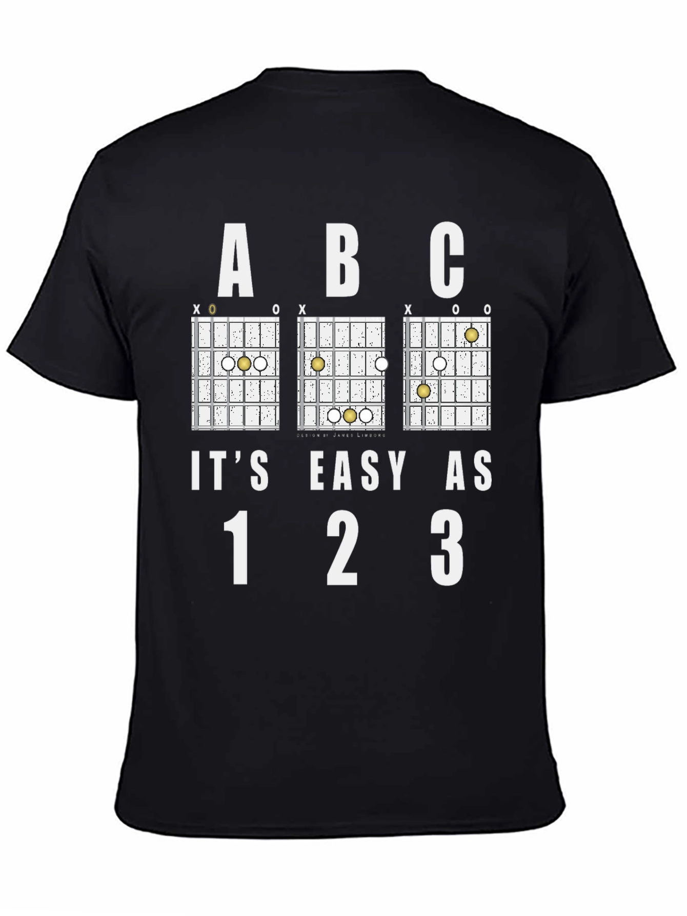 Its Easy as ABC 123 Guitar Chord T-Shirt
