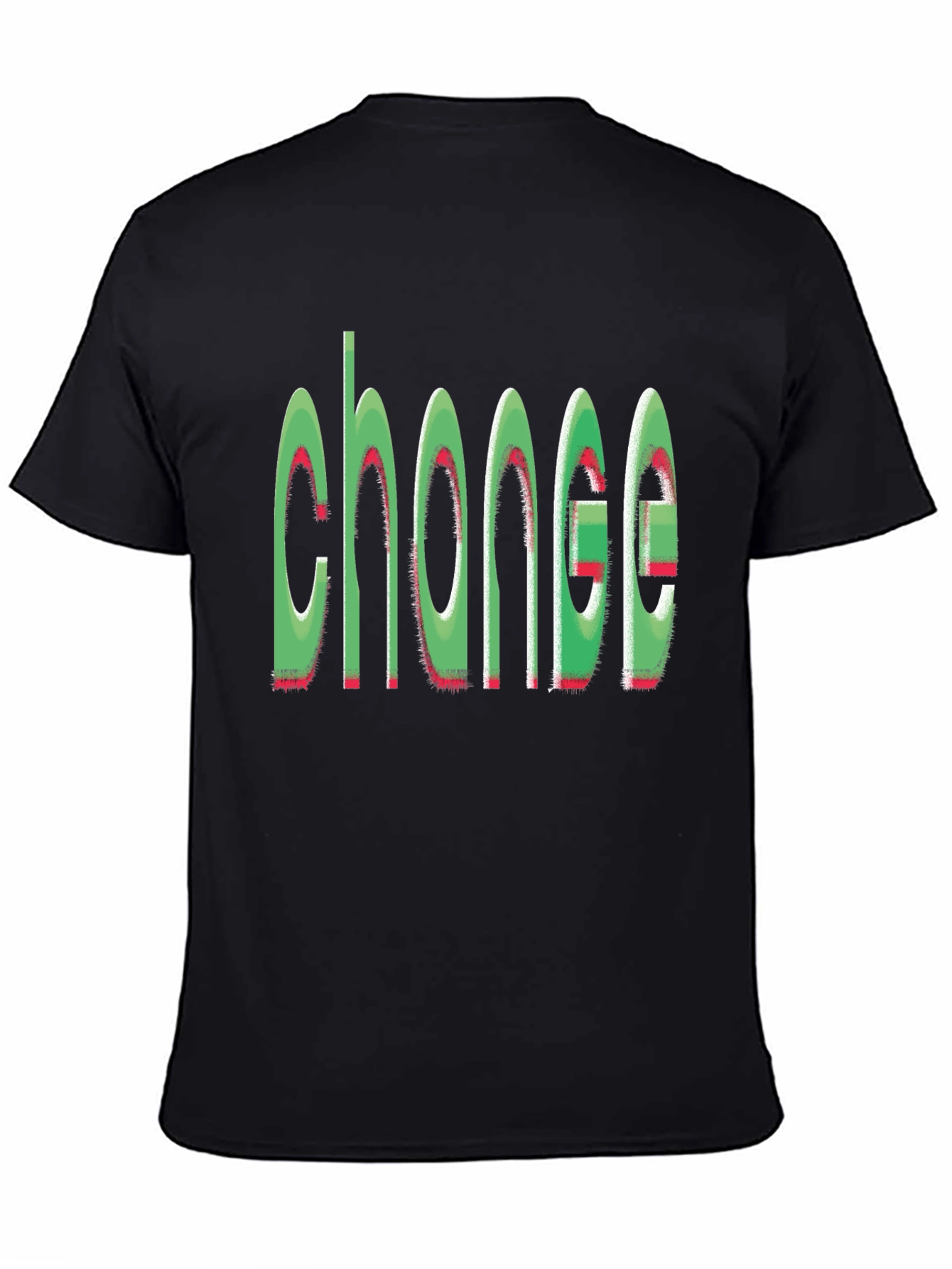 Change Graphic T-Shirt - Trendy Black Tee