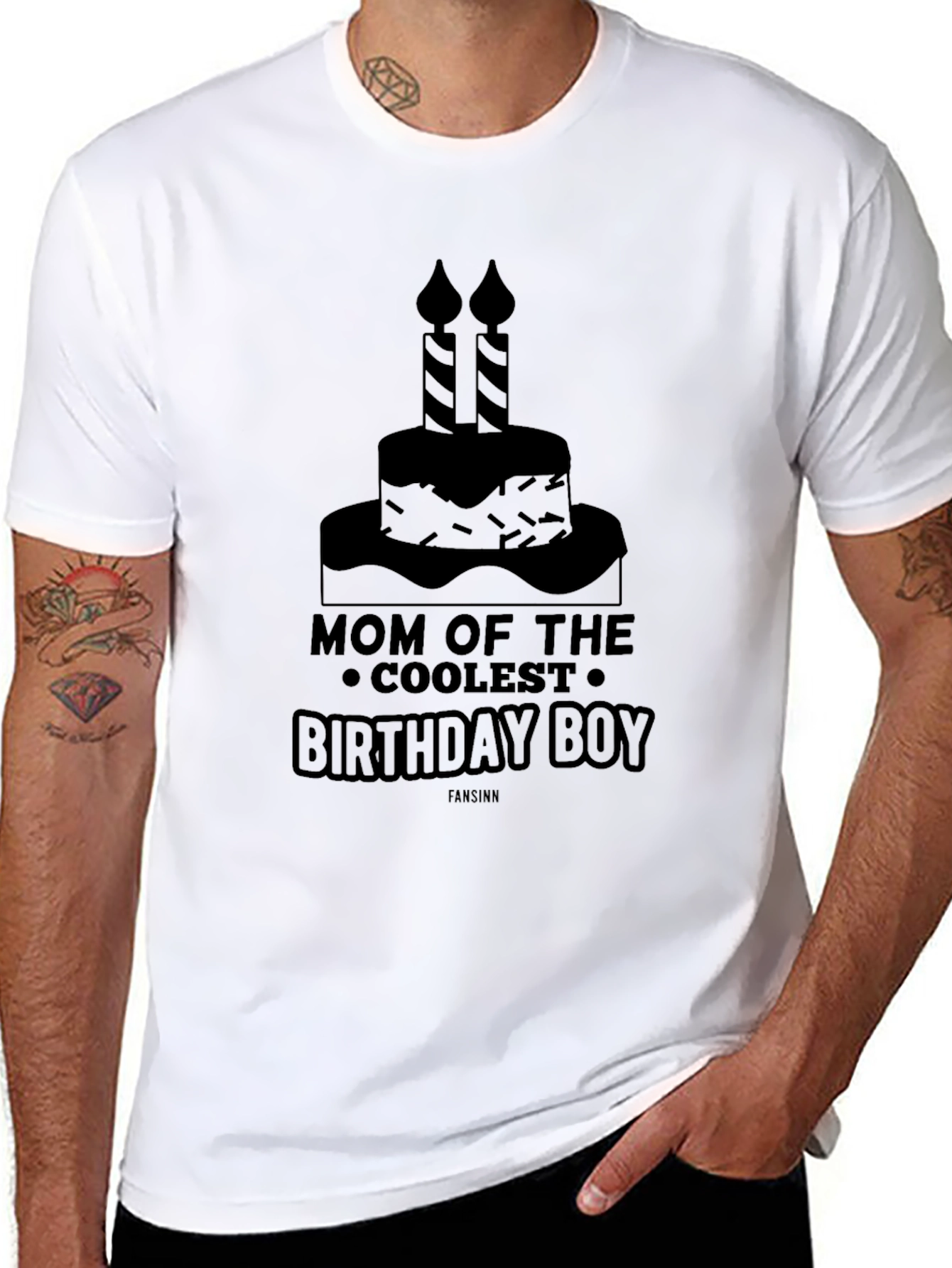 Mom of the Coolest Birthday Boy T-Shirt
