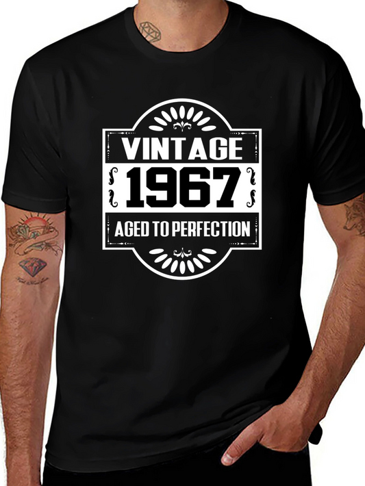 Vintage 1967 Aged To Perfection Black T-Shirt