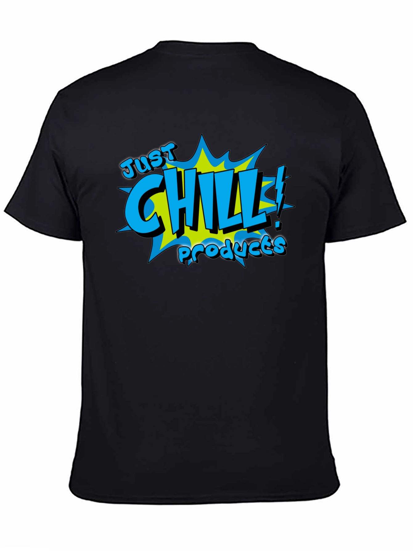 Just Chill Products Black Graphic T-Shirt
