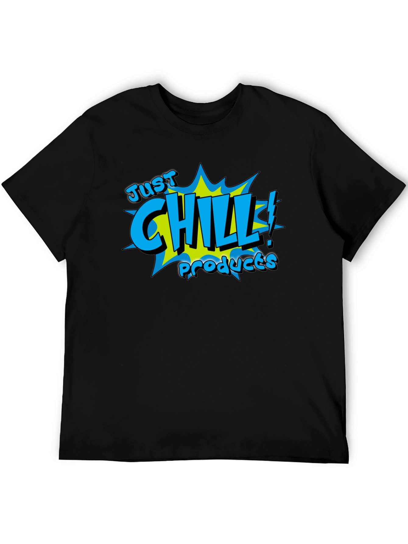 Just Chill Products Black Graphic T-Shirt