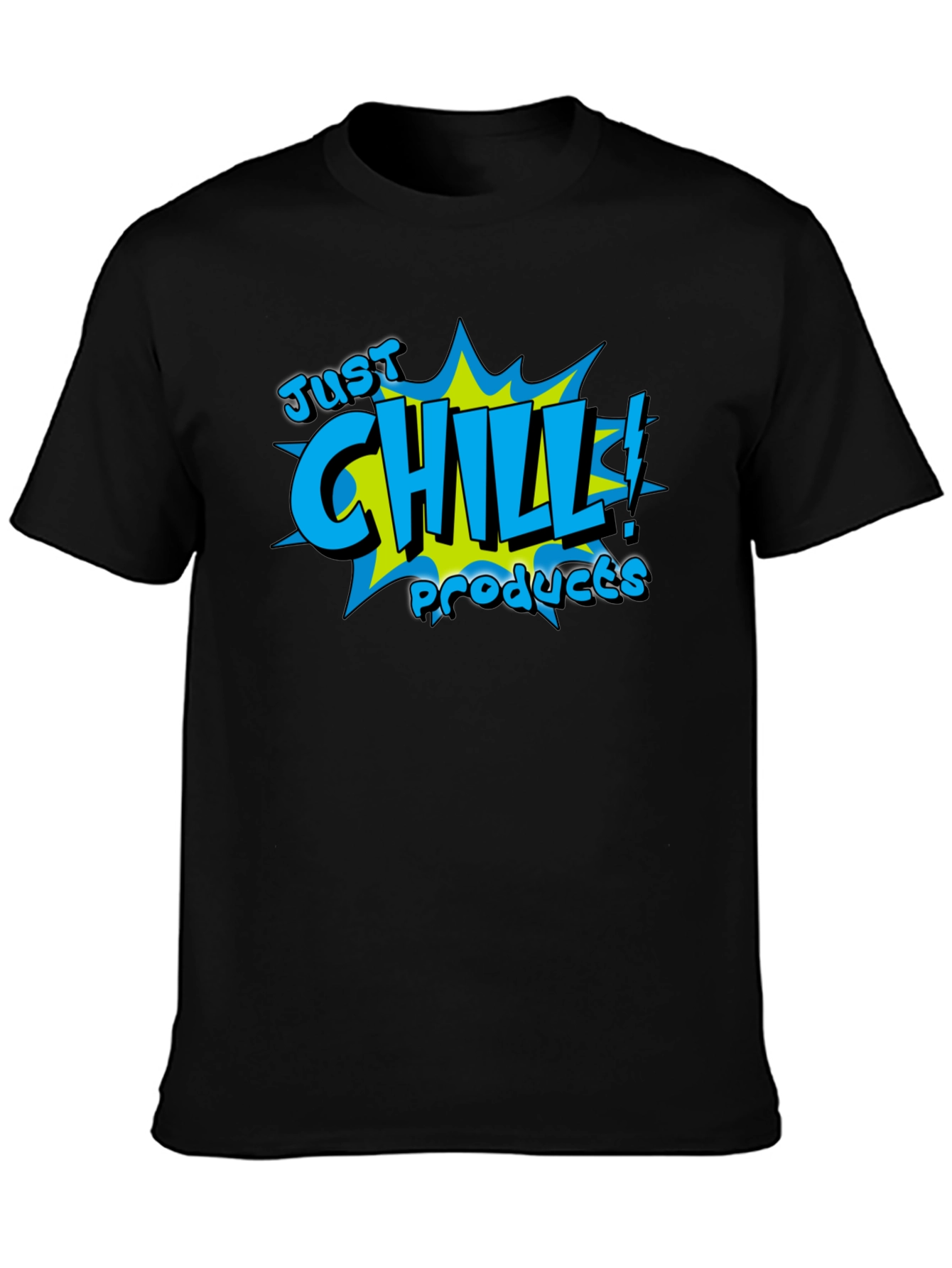 Just Chill Products Black Graphic T-Shirt