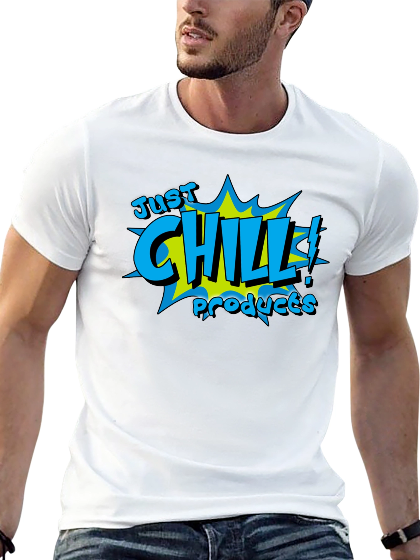 Just Chill Products Black Graphic T-Shirt