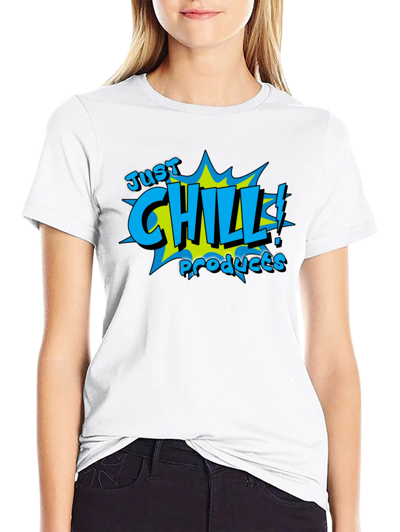 Just Chill Products Black Graphic T-Shirt