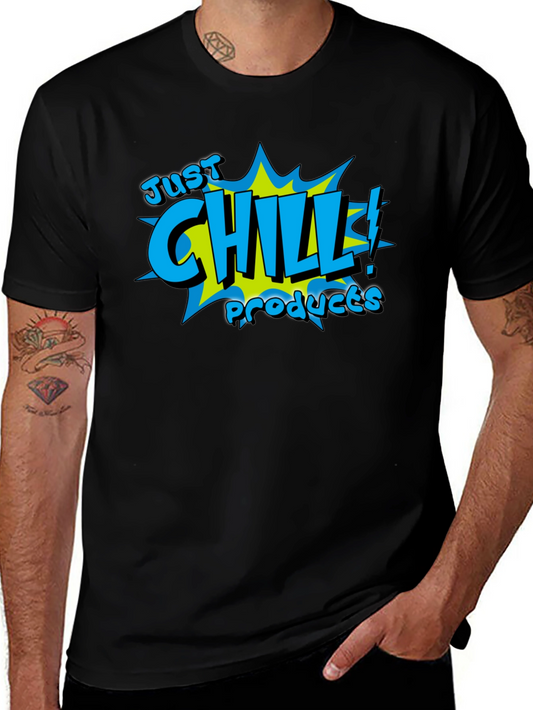Just Chill Products Black Graphic T-Shirt