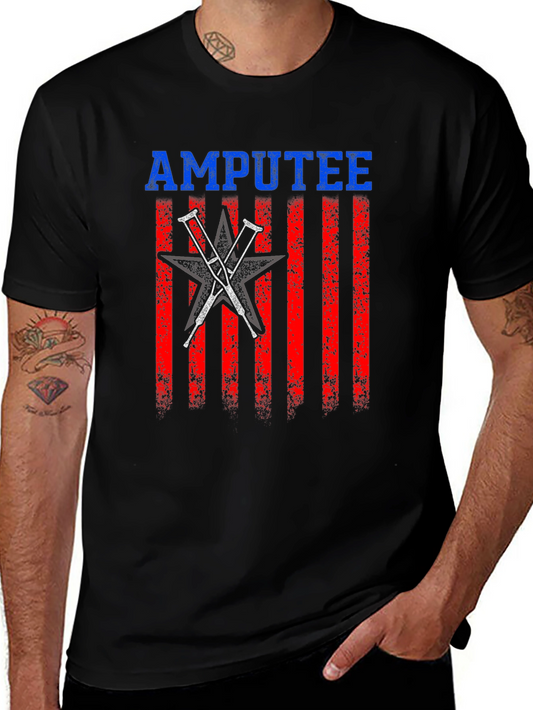 Amputee Pride T-Shirt - Patriotic Design