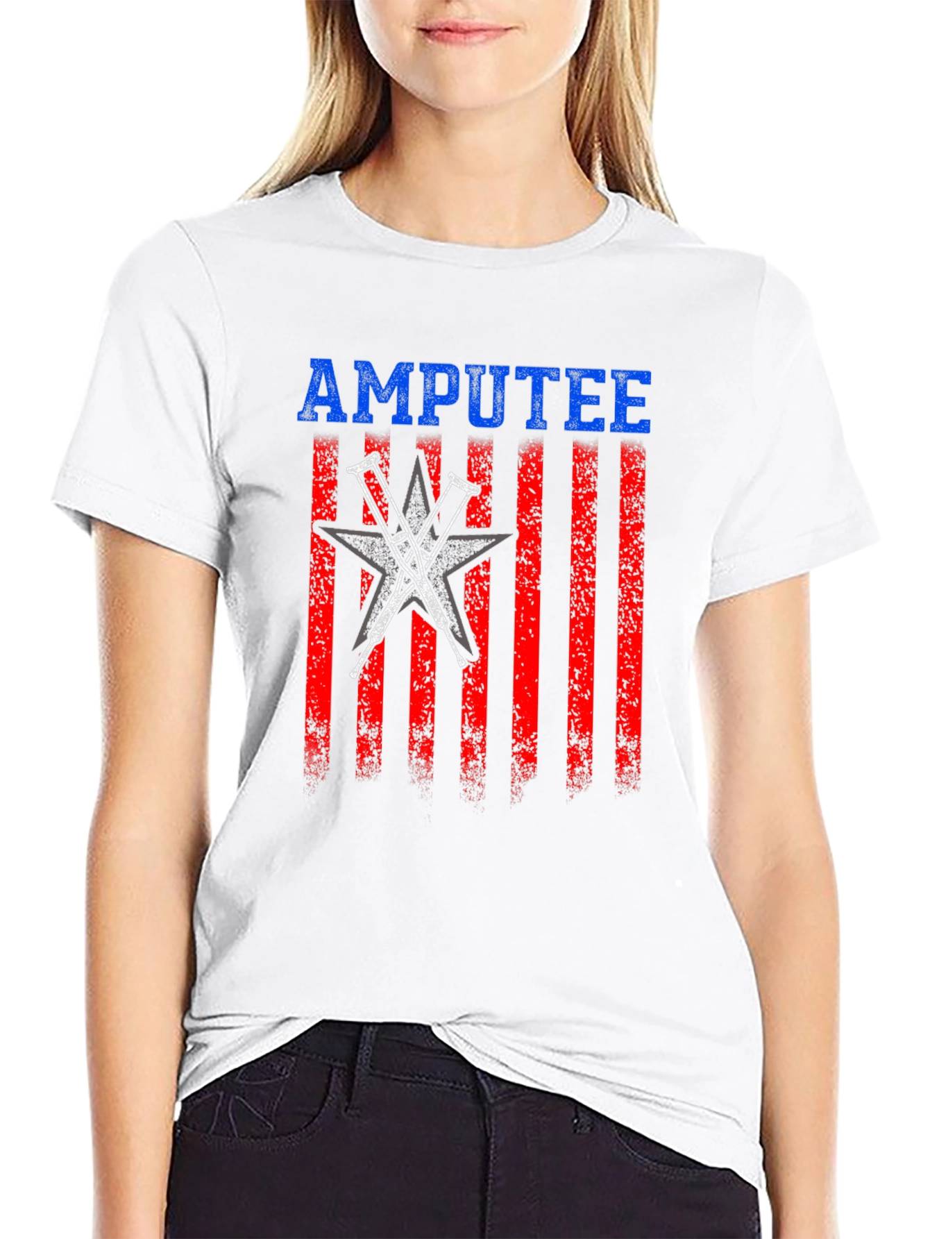 Amputee Pride T-Shirt - Patriotic Design