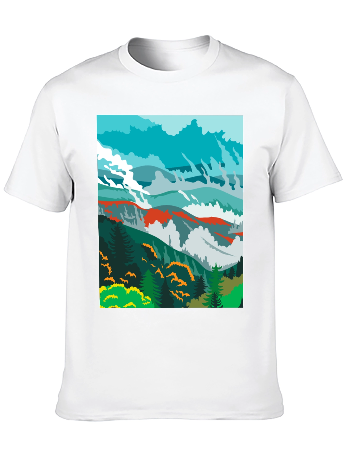 Mountain View Graphic Tee - Black