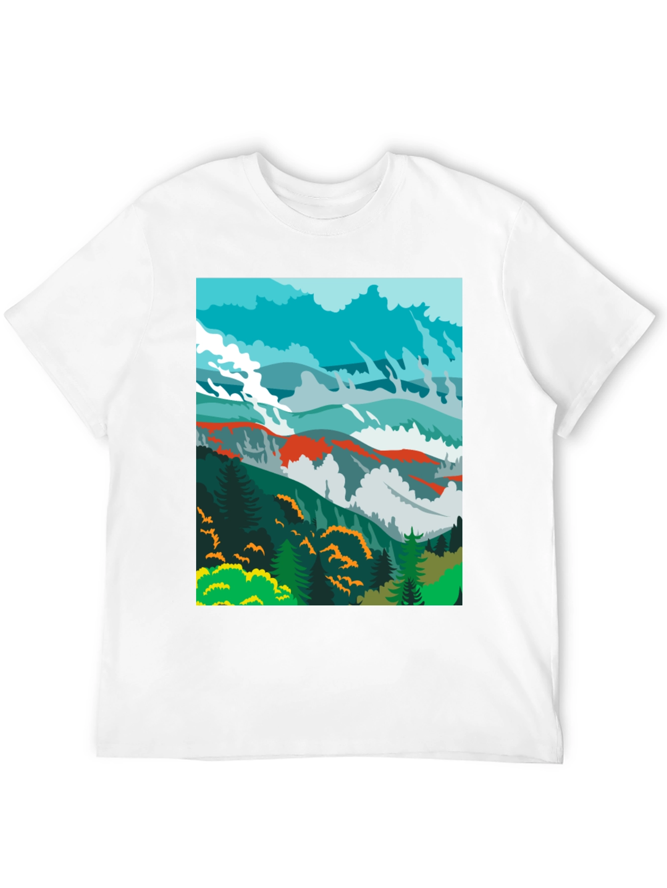 Mountain View Graphic Tee - Black